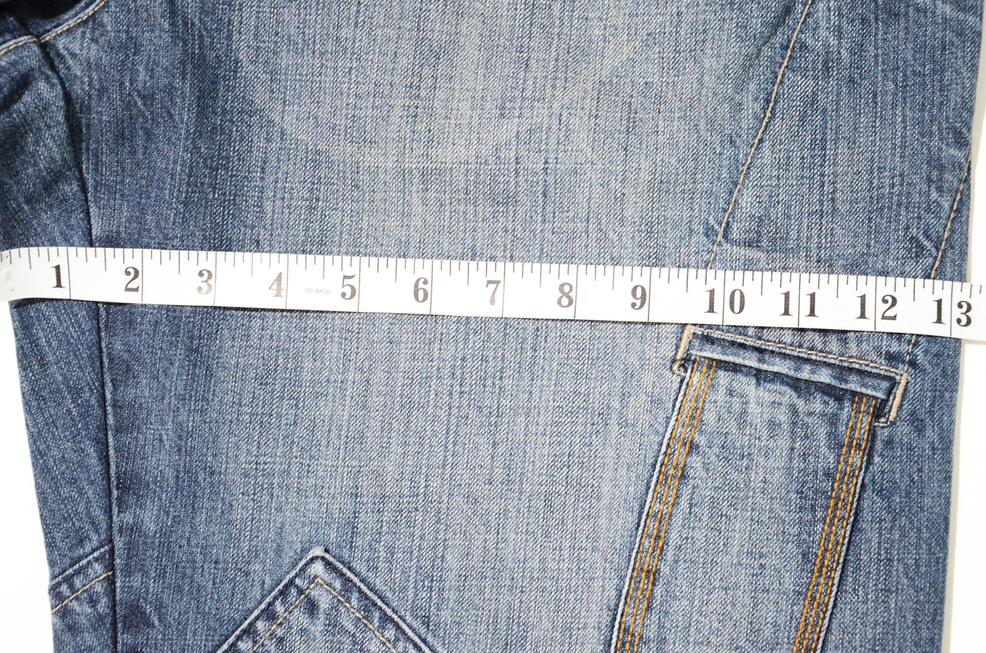 Marithe + Francois Girbaud [Hole Defects] Marithe Francois Girbaud Jeans SPFY2601DP10 Size US 34 / EU 50 - 14 Thumbnail