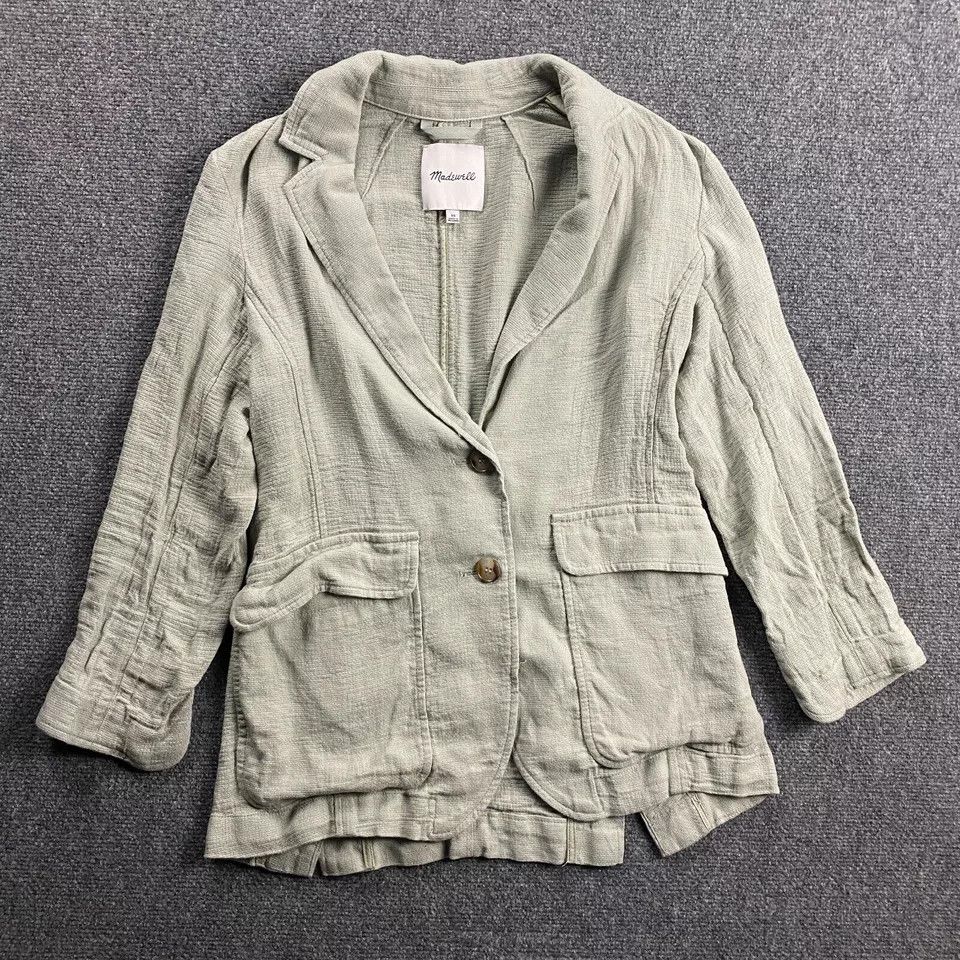 Madewell Madewell Coat Women's XS Overcoat Front Pockets Linen Size XS / US 0-2 / IT 36-38 - 1 Thumbnail
