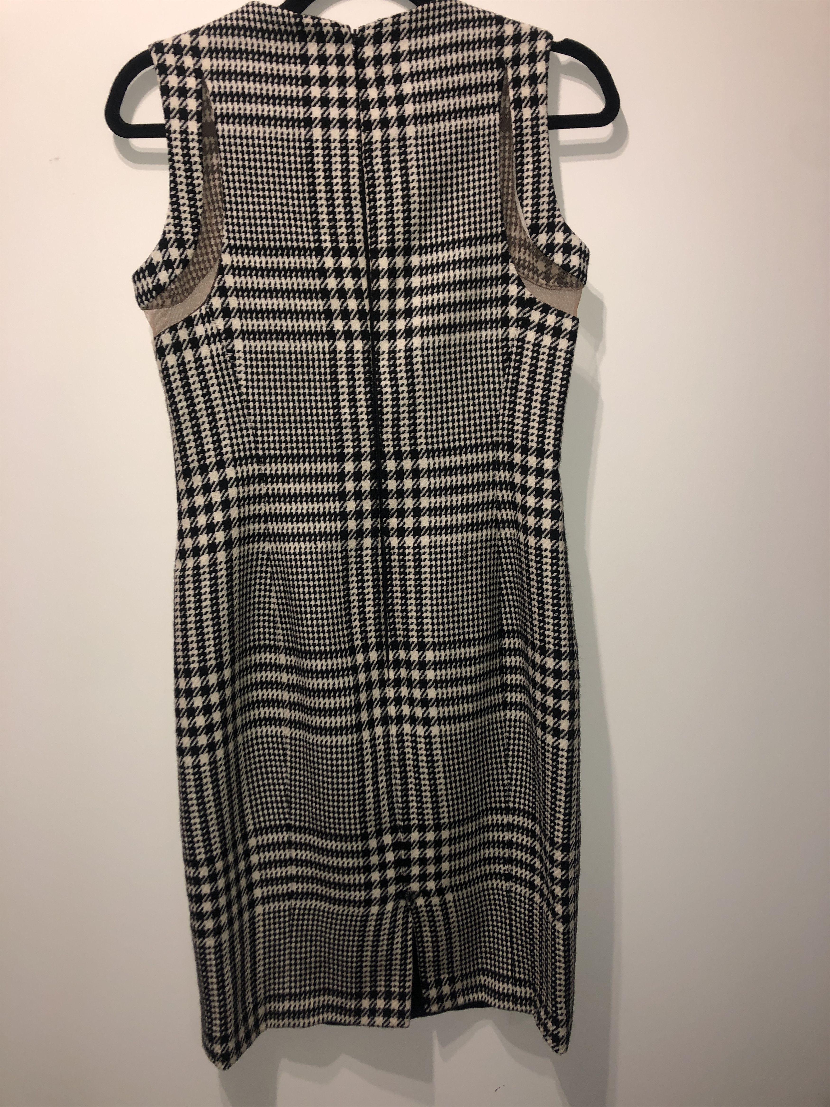 Versace Embellished Prince of Wales Wool Dress Size S / US 4 / IT 40 - 17 Thumbnail