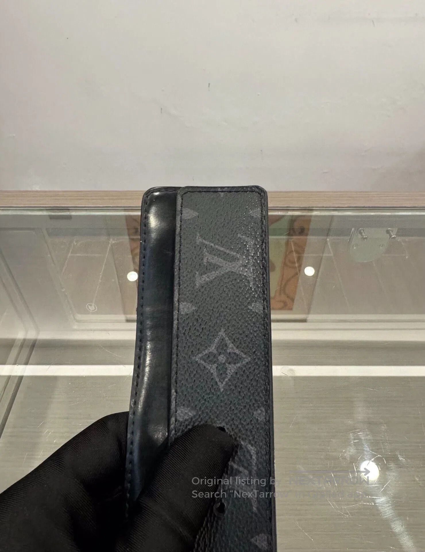 Louis Vuitton Louis Vuitton Initiales Black Gray Belt. Size ONE SIZE - 7 Thumbnail