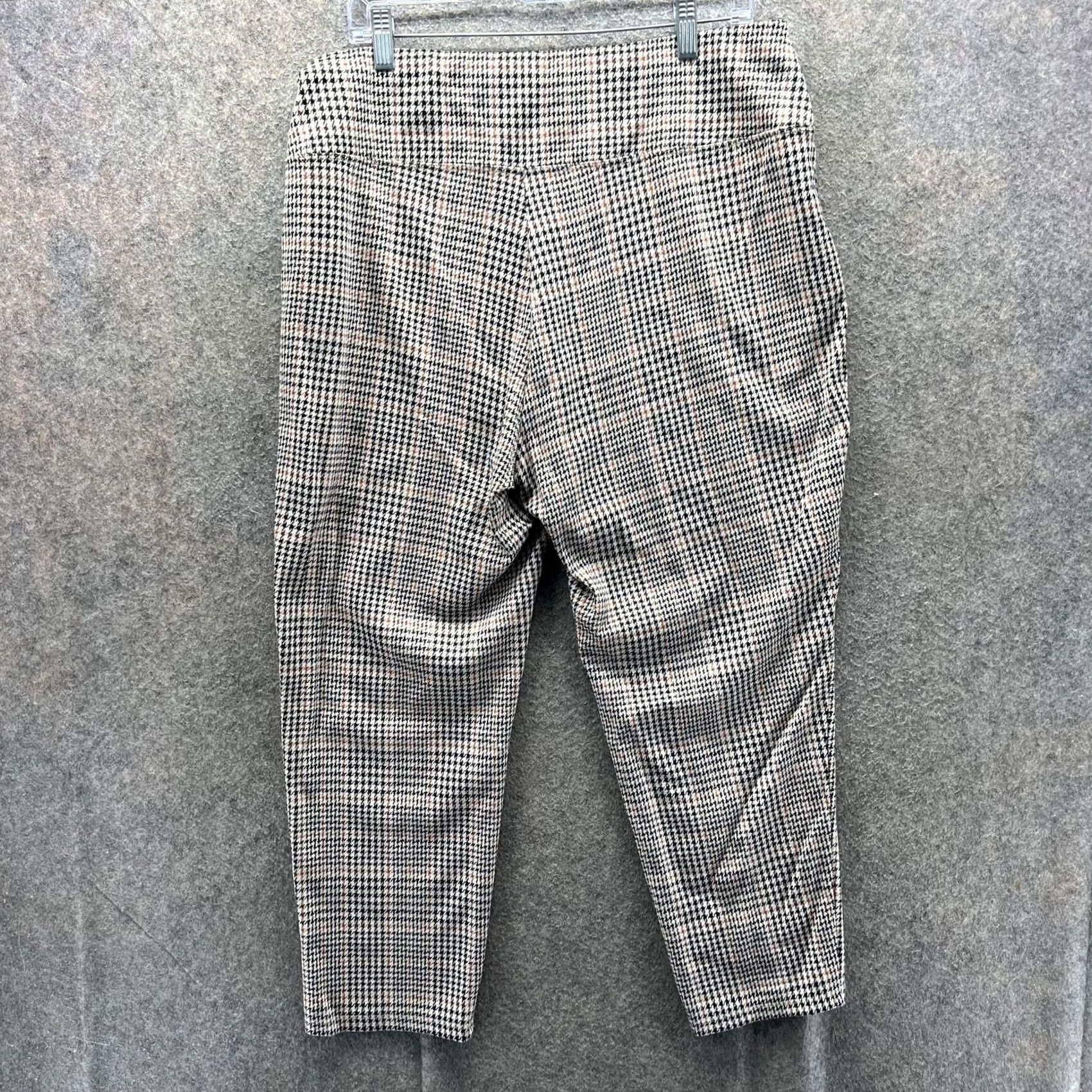 J. Jill J. Jill Pants Womens XL Petite Multicolor Check Cropped Tapered Pull On Knit Wearever Collection Pockets Elastic Waist Size 40" / US 18 - 7 Thumbnail