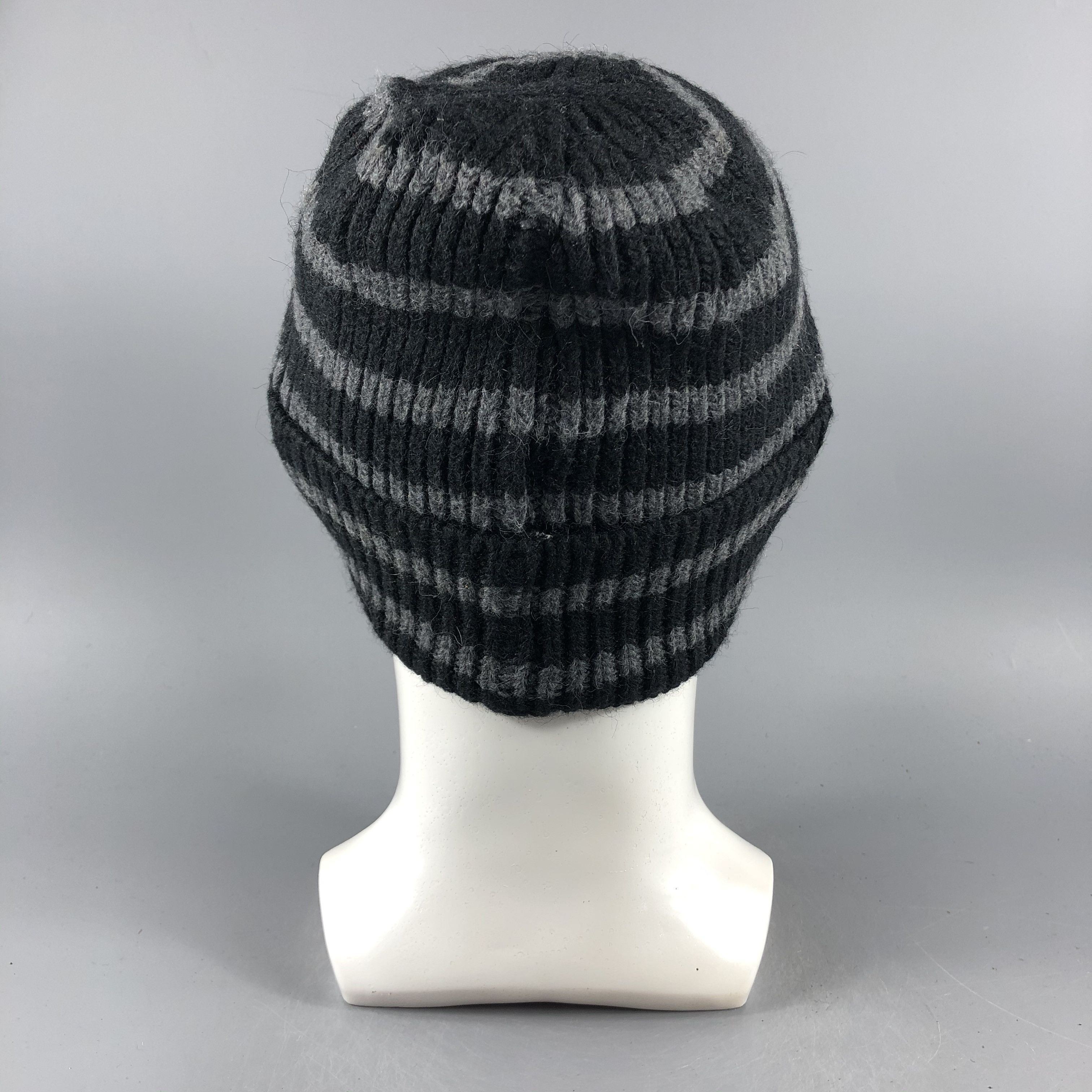 Japanese Brand × Vintage Unknown Stripe Ribbed Beanie Snow Hat Snow Cap -D319 Size ONE SIZE - 2 Thumbnail