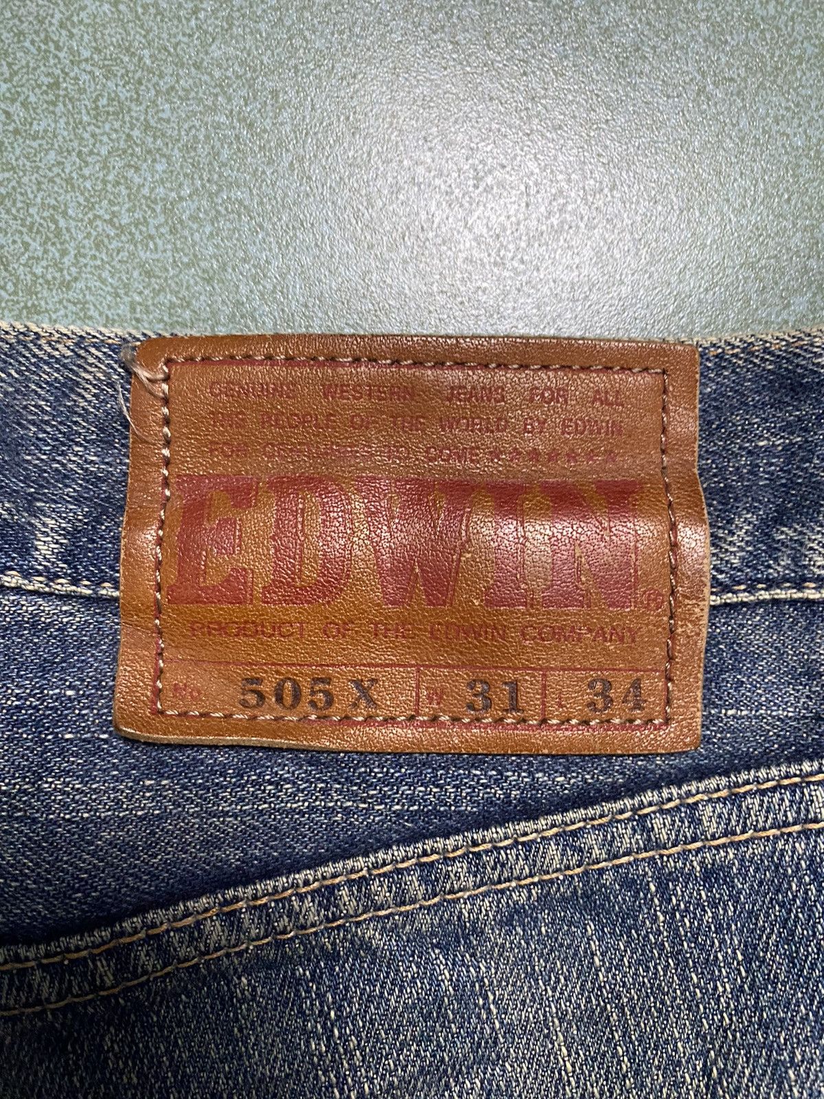 Edwin Edwin 505x 31x34 Selvedge Faded Jeans Size US 30 / EU 46 - 11 Thumbnail