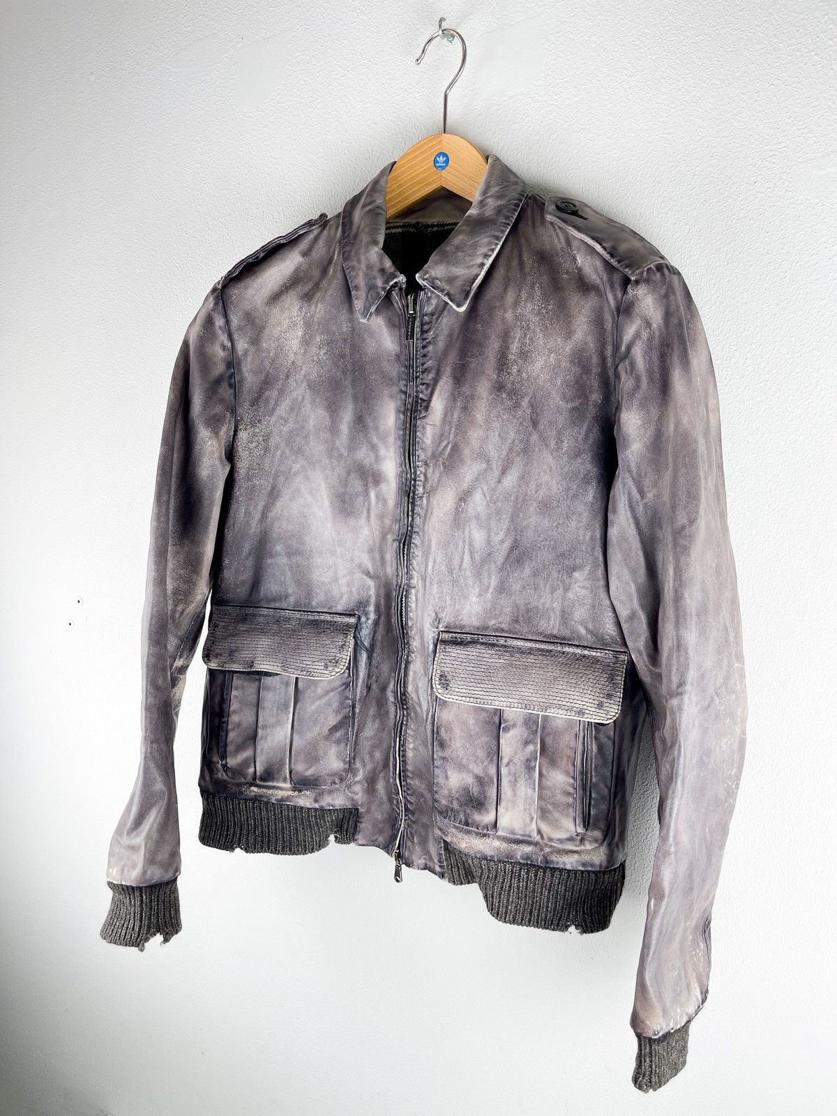 Iceberg ICEBERG Leather RARE Bomber Jacket SZ M Size US M / EU 48-50 / 2 - 5 Thumbnail