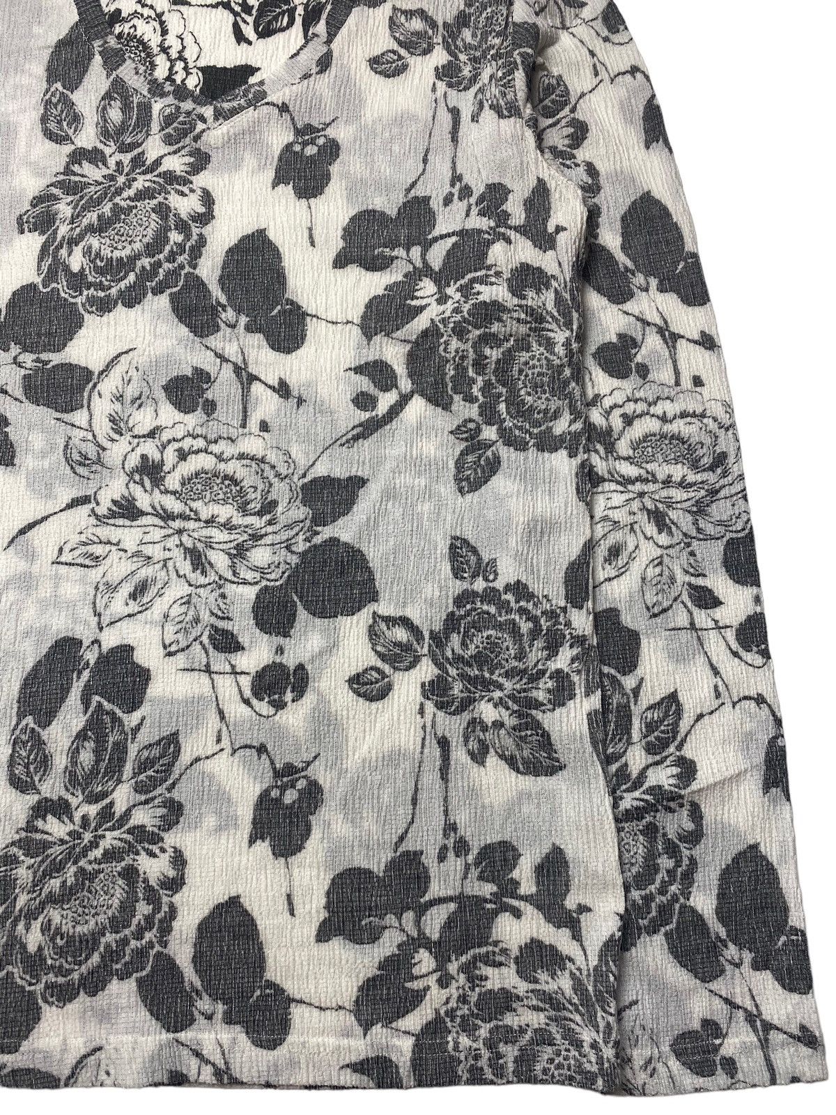Japanese Brand 2000s Tornado Mart - Romantic Rose Pleats Top LS Size US M / EU 48-50 / 2 - 3 Thumbnail
