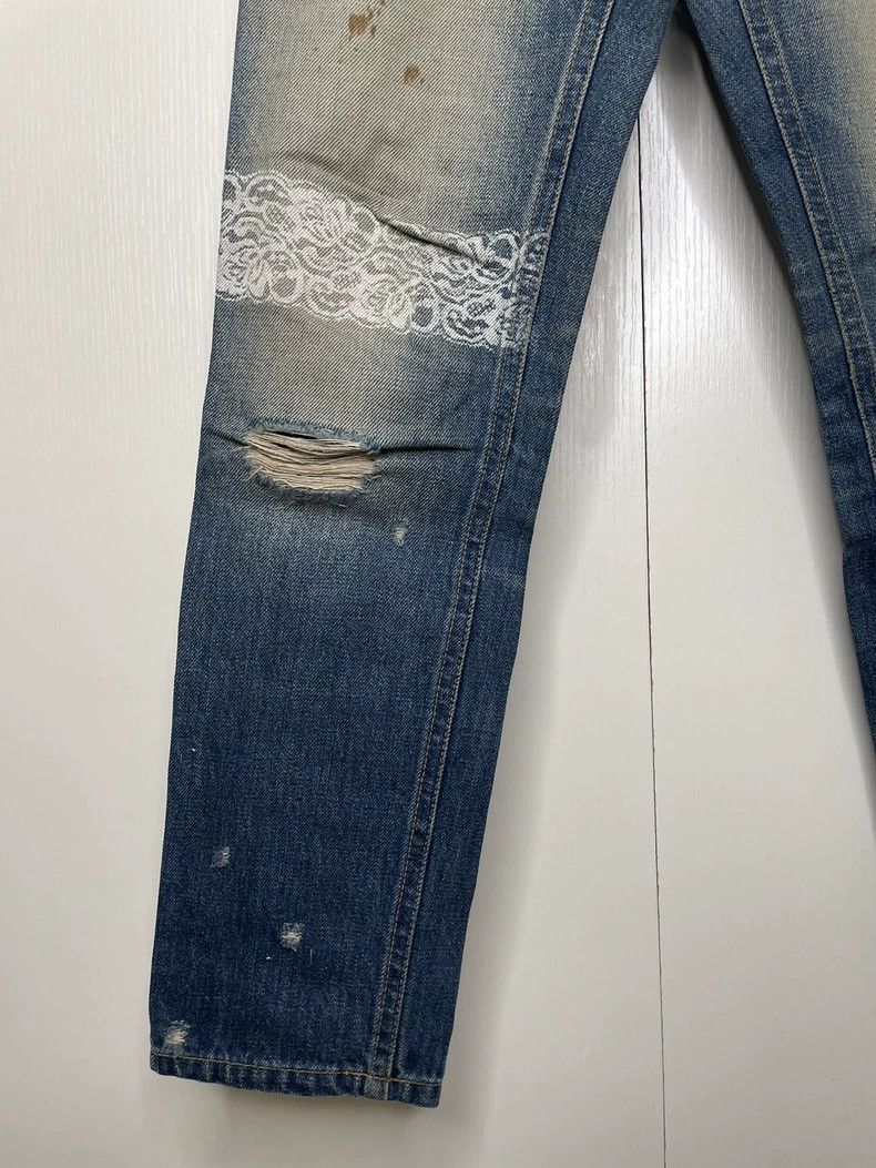 Undercover undercover size m But Beautiful White Lace Jeans 2502-Nexta Size 24" / US 00 / IT 34 - 3 Thumbnail