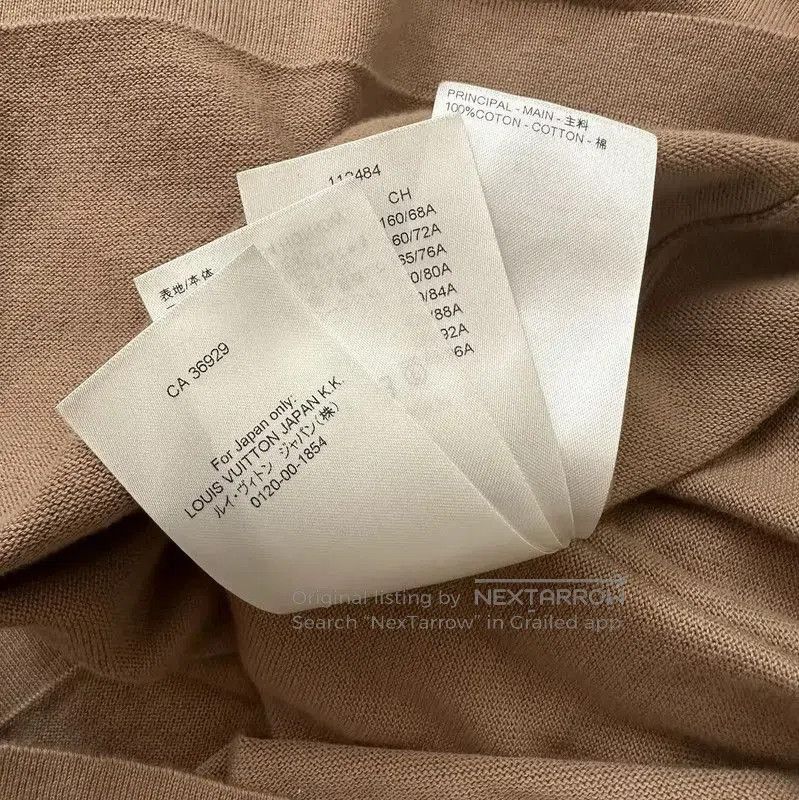 Louis Vuitton Louis Vuitton Casual Khaki Cotton Logo T. Size US S / EU 44-46 / 1 - 6 Thumbnail