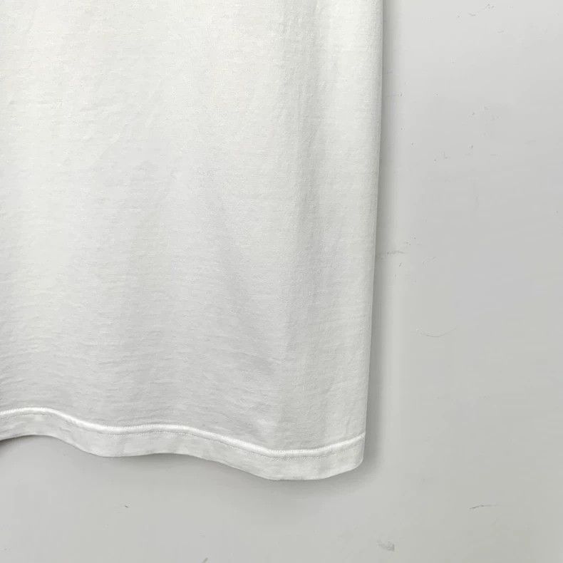 Balenciaga Balenciaga White logo wheat-spike embroidered cotton crew Size US M / EU 48-50 / 2 - 4 Thumbnail