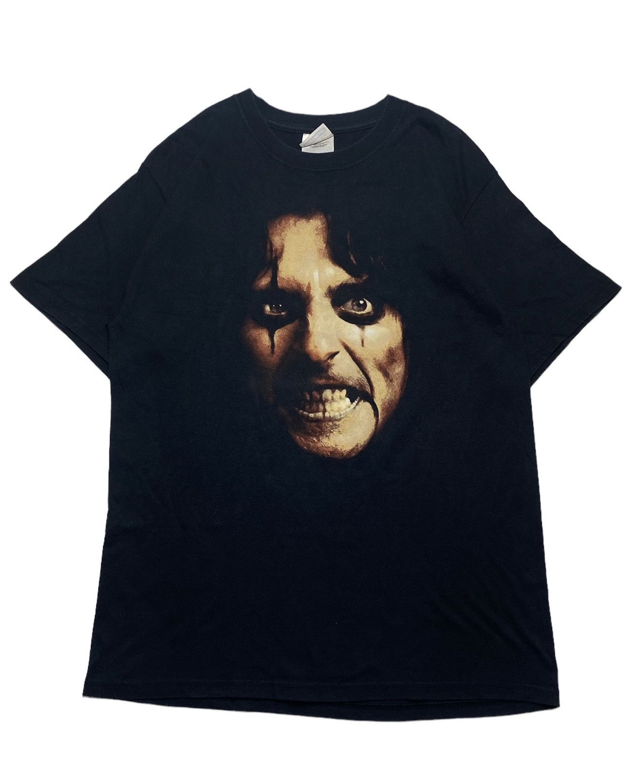 image of Band Tees x Hysteric Glamour 2003 Alice Cooper - Horror Face & Black Spider Tee, Men's (Size Medium