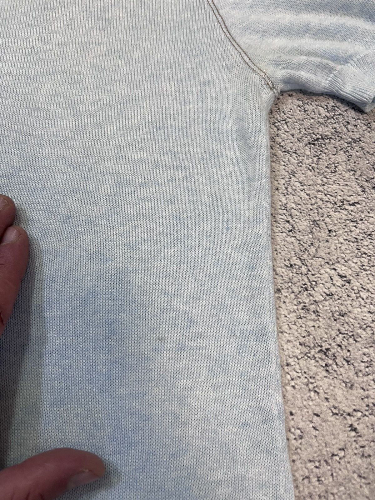Brunello Cucinelli Brunello Cucinelli Light Blue Knit Top Button Up Italy M/S Size M / US 6-8 / IT 42-44 - 15 Thumbnail