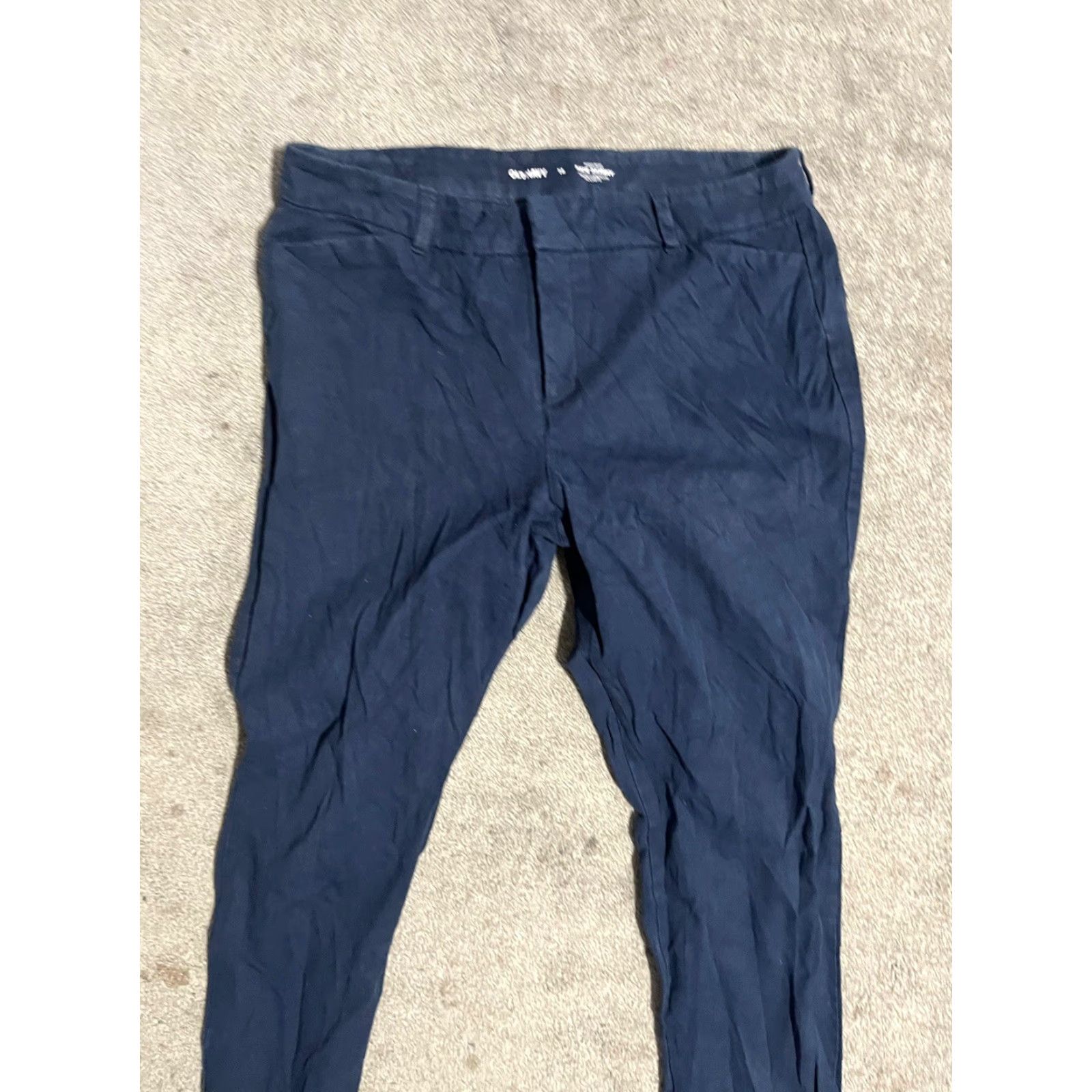Old Navy Old Navy Blue Pixie Skinny High-Rise Ankle Pants Women Size 14 Pockets Size 36" / US 14 / IT 50 - 2 Thumbnail