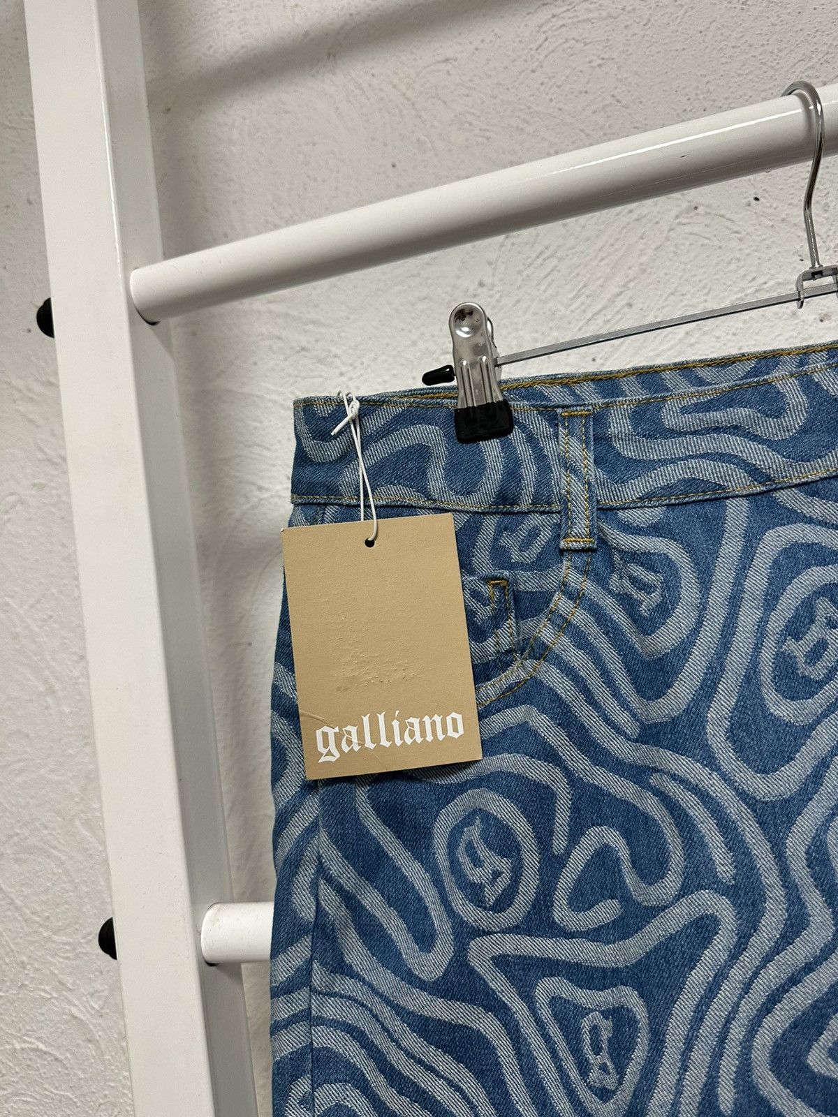 John Galliano Galliano Mini Skirt monogram Size 44 (L) Size 31" - 2 Thumbnail