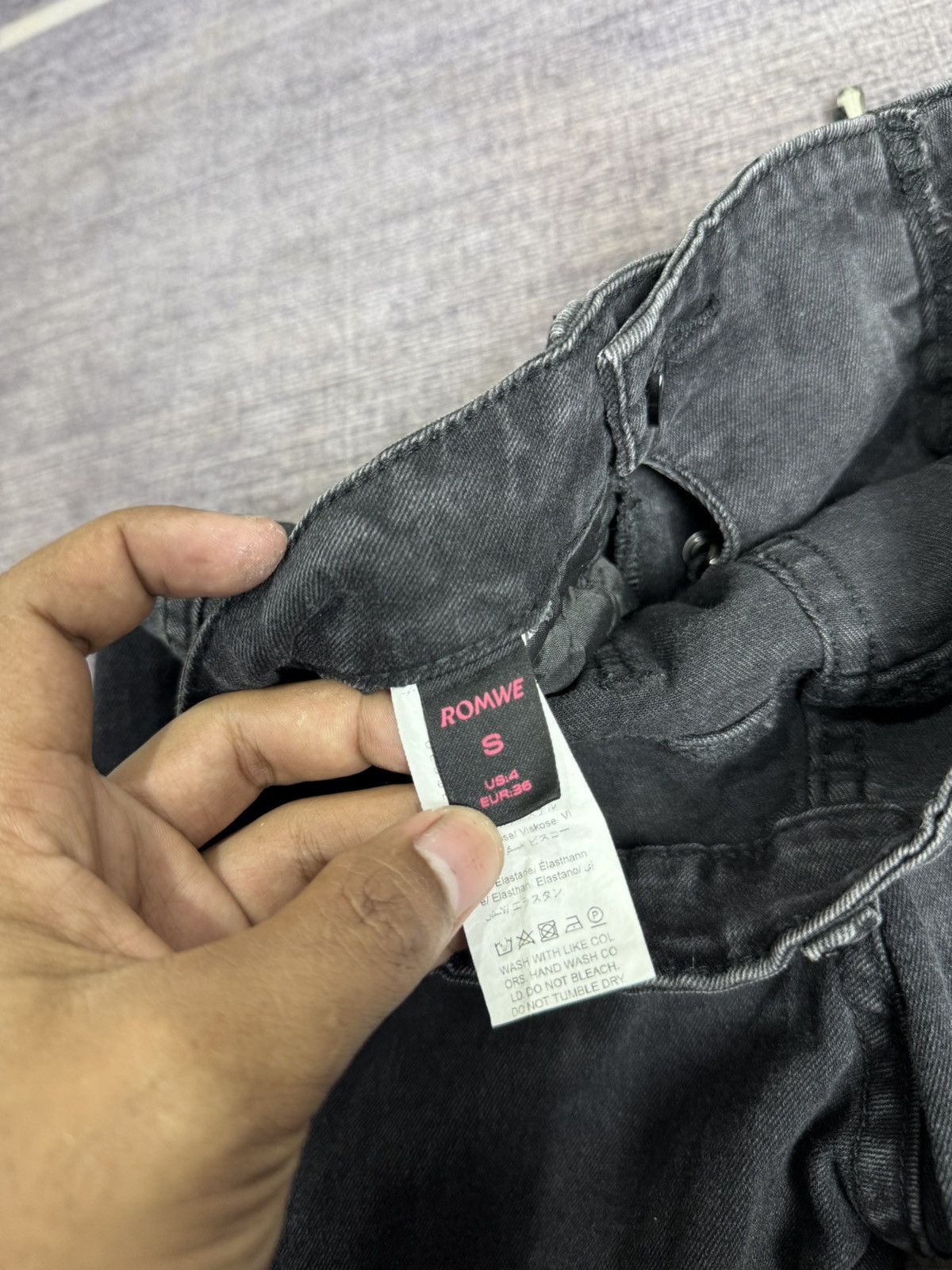 Tornado Mart ROMWE IFSIX SUPER FLARE DENIM PANTS Size US 26 / EU 42 - 7 Thumbnail