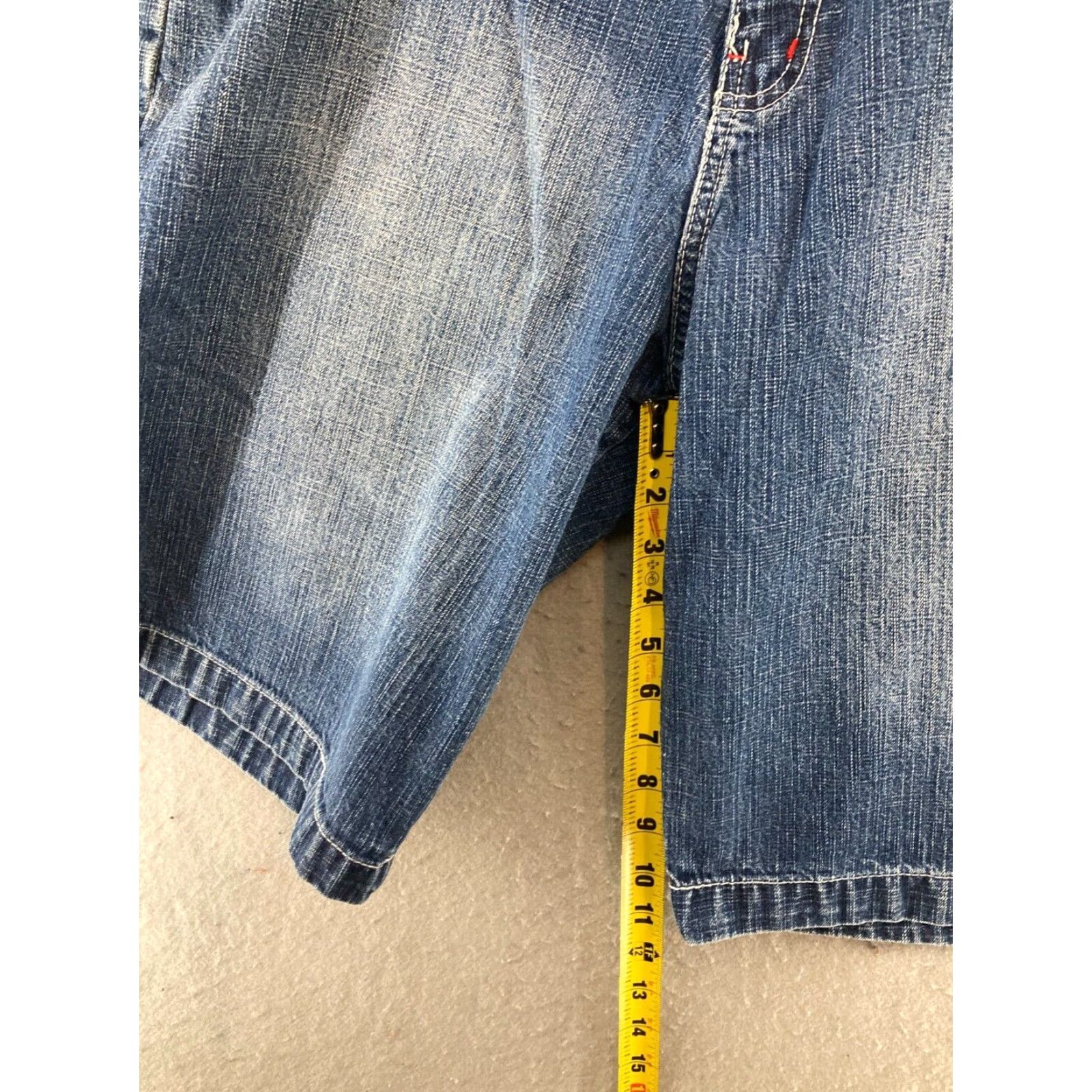 Denime VINTAGE Brooklyn Denim Shorts Mens 40 Blue 90s Relaxed Fit Chino 5-Pocket Size US 40 / EU 56 - 4 Thumbnail