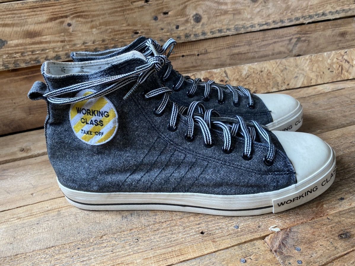 Adidas × Vintage Vintage Adidas nizza, take off working class hi-top sneaker Size US 12 / EU 45 - 10 Thumbnail