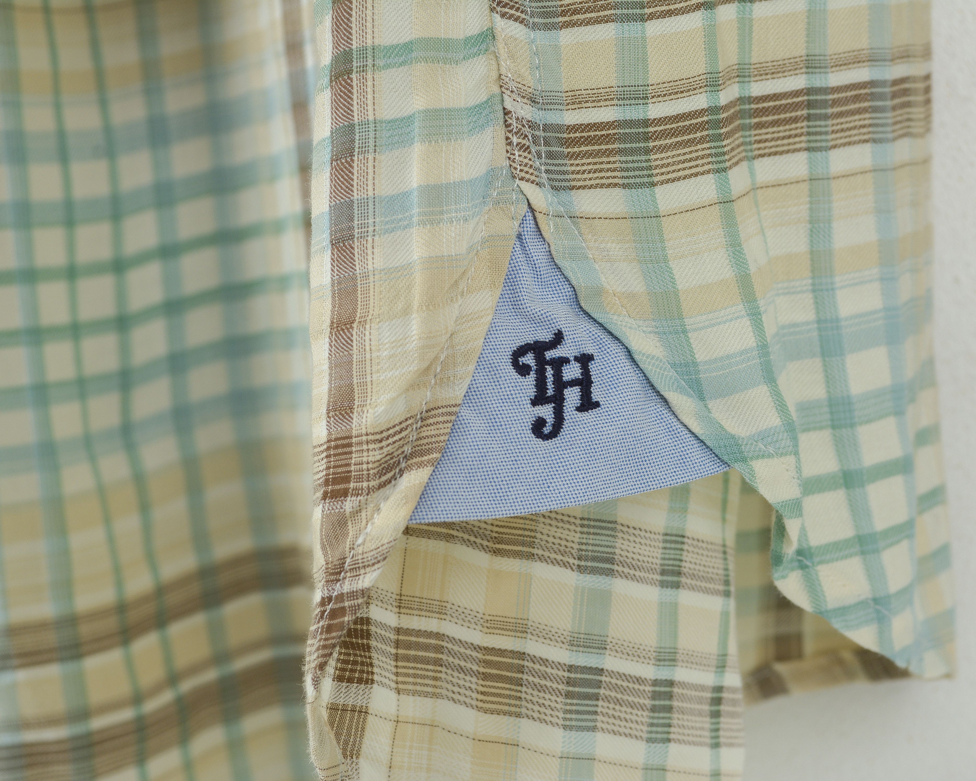 Tommy Hilfiger Casual Shirt Long Sleeved Tartan Plaid Check Cotton Top Size US L / EU 52-54 / 3 - 6 Thumbnail