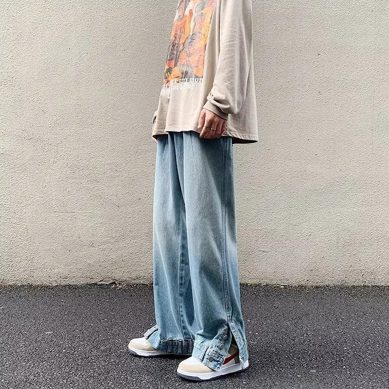 Japanese Brand Retro sports and casual straight leg jeans Size US 32 / EU 48 - 5 Thumbnail
