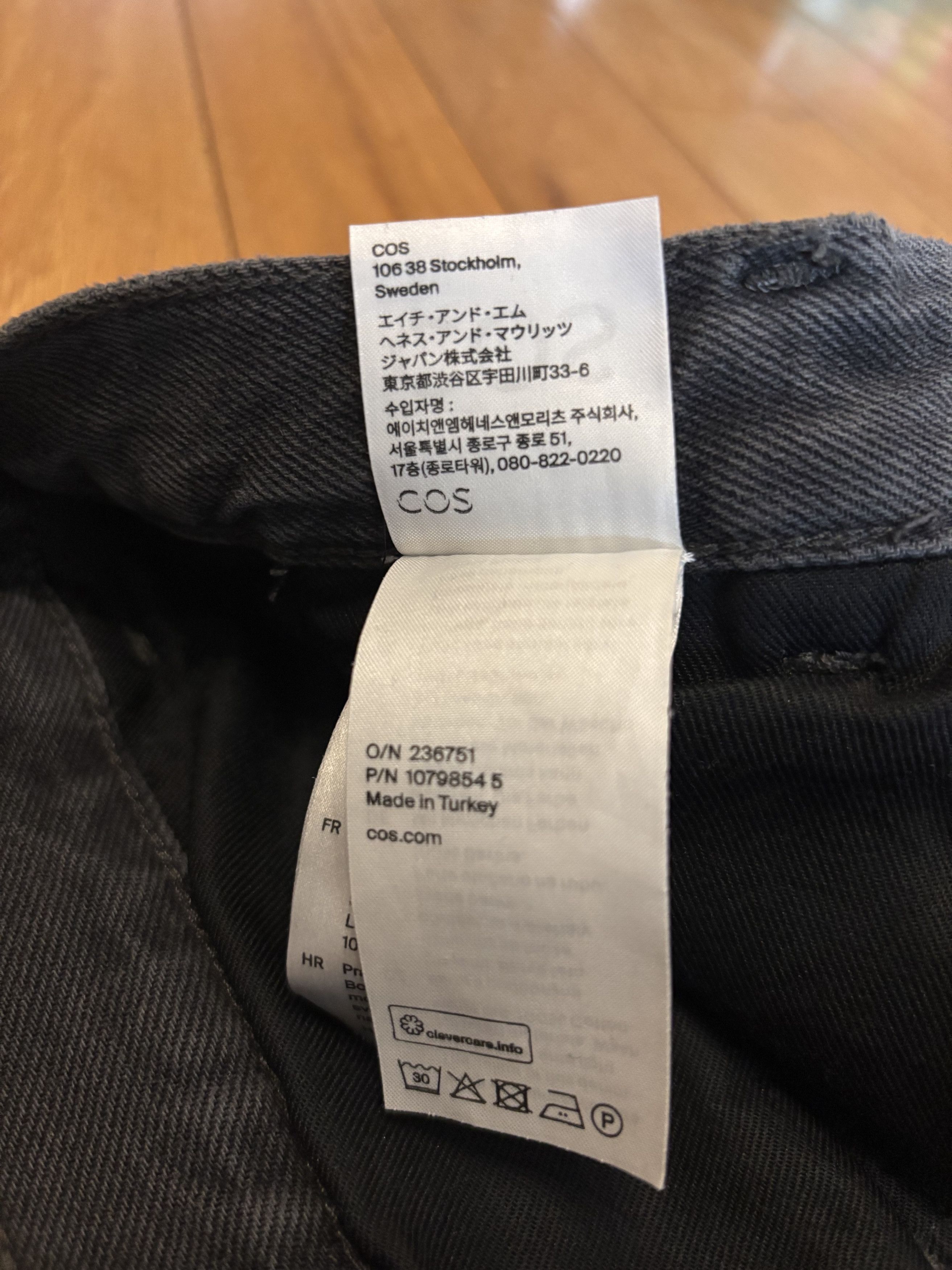 Cos COS Dark Grey Denim Jeans Size US 32 / EU 48 - 5 Thumbnail