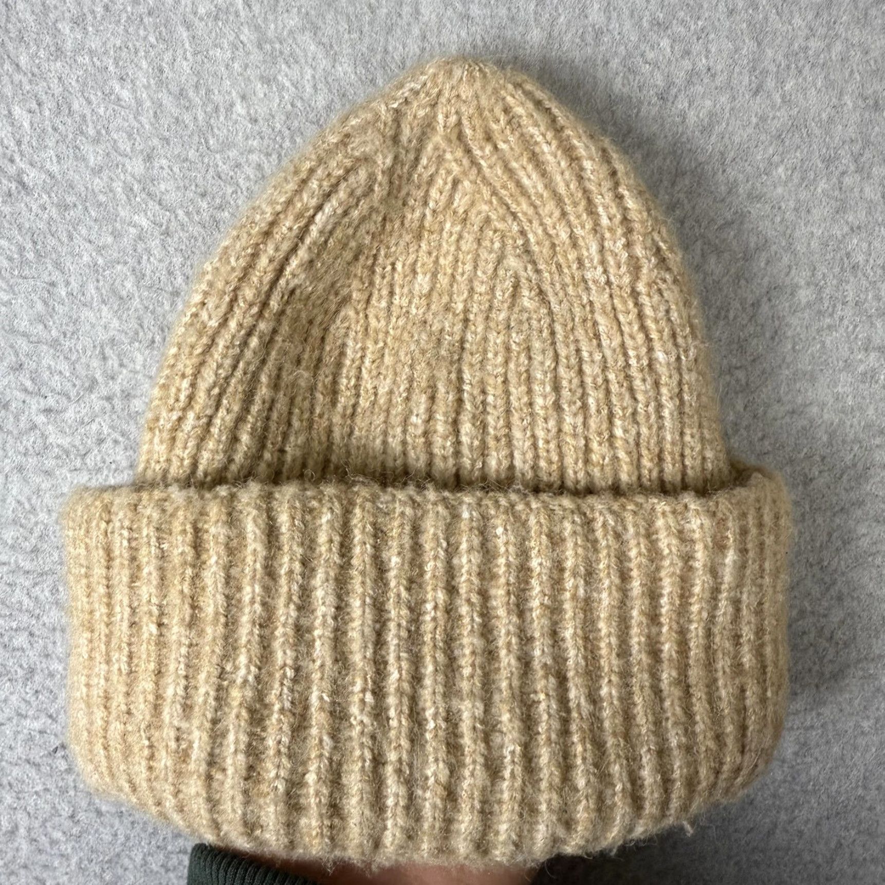 Free People Free People Women's Beanie Hat One Size Knit Light Brown Brown Womens Hats Beanie One Size Size ONE SIZE - 2 Thumbnail