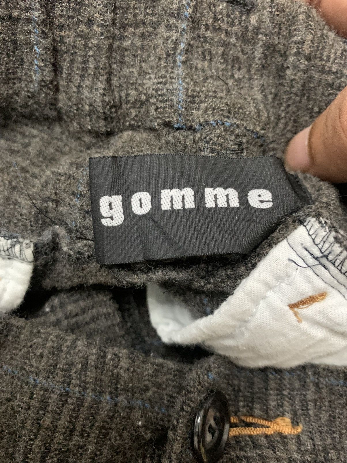 Japanese Brand × Yohji Yamamoto × gomme Gomme wool tartant cropped pants Size US 28 / EU 44 - 4 Thumbnail