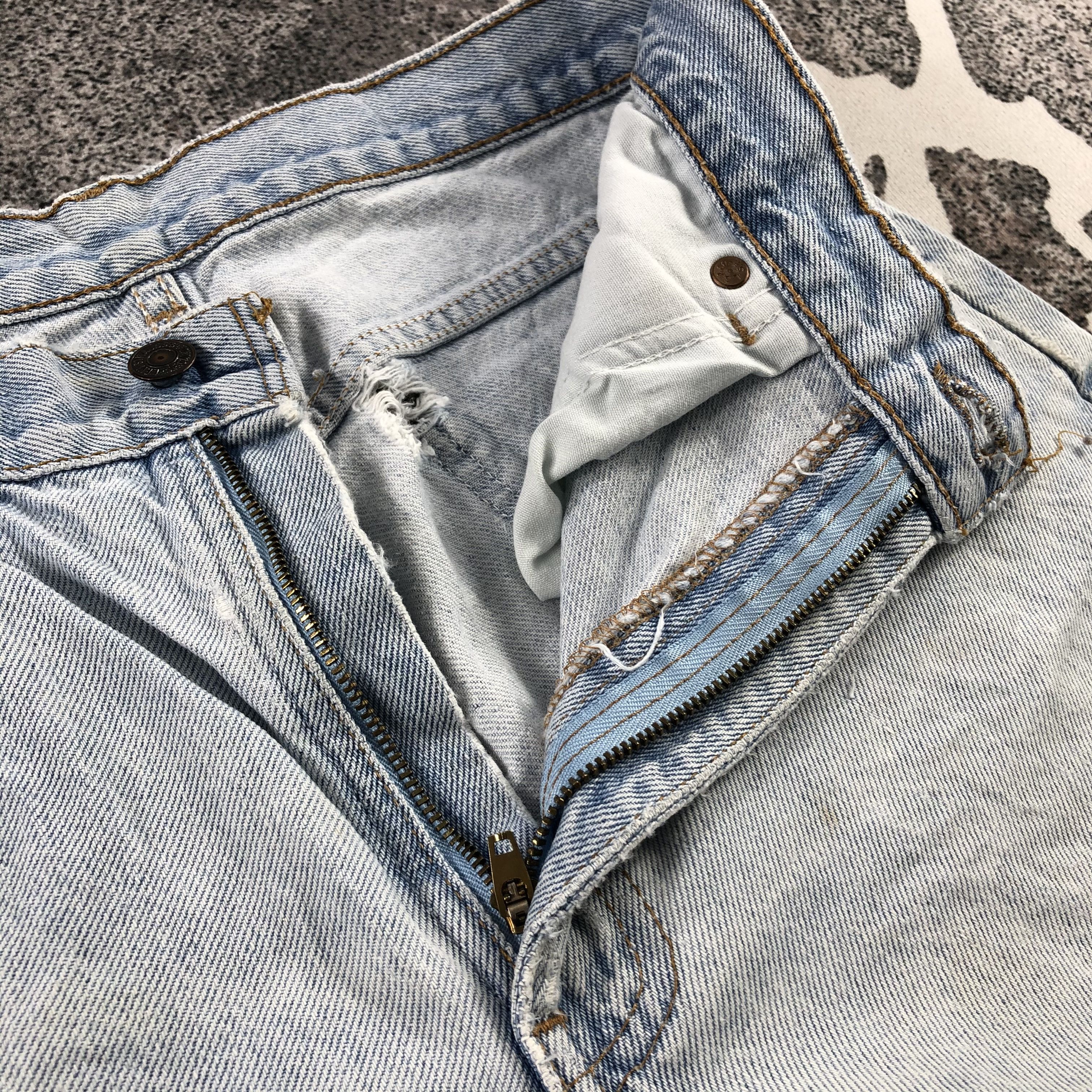 Levi's Vintage 90s Levi's Jeans Orange Tab Distress Denim KJ1002 Size US 30 / EU 46 - 16 Thumbnail