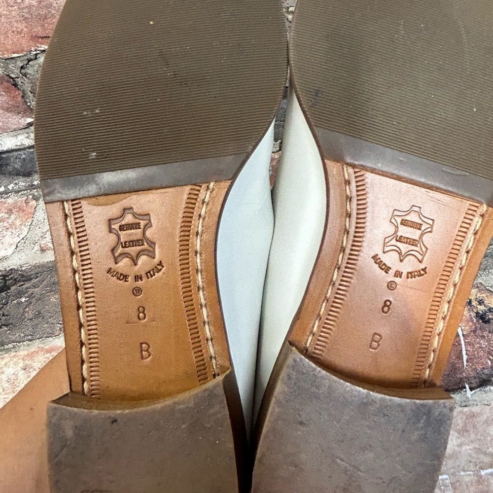 Other Amalfi White Leather Loafers Size 8 Size US 8 / IT 38 - 6 Thumbnail