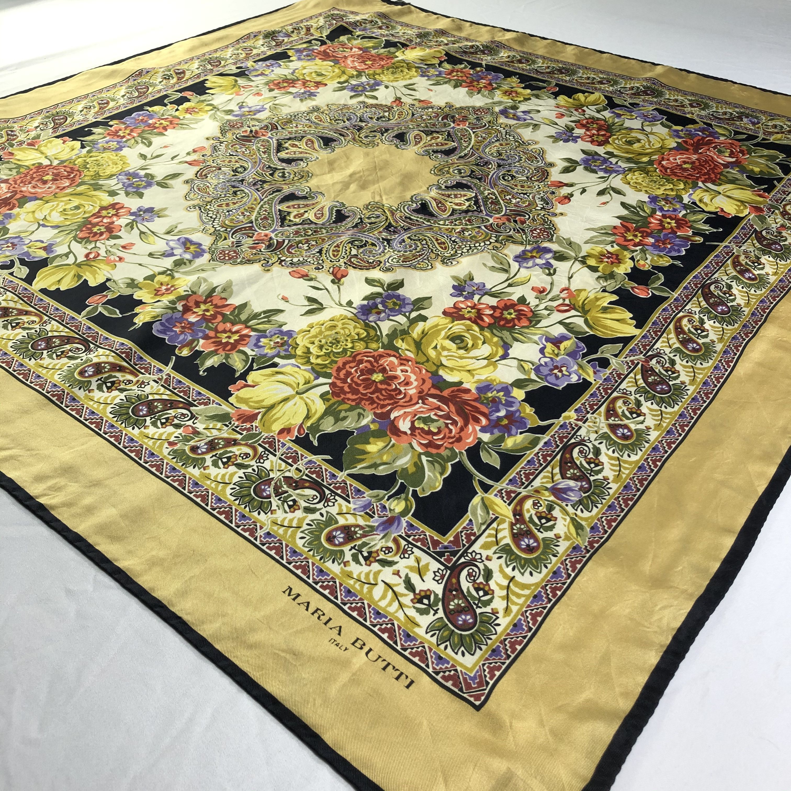 Vintage Vintage Maria Butti Silk Scarf Size ONE SIZE - 4 Thumbnail