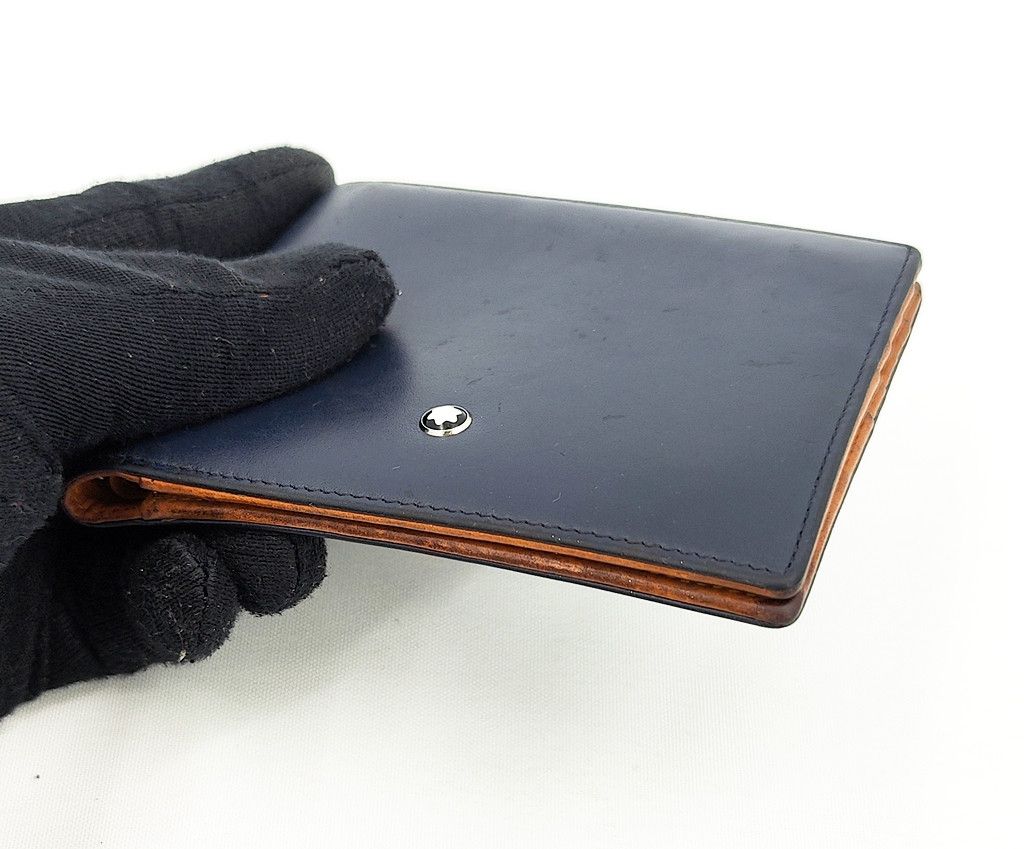 Montblanc MONT BLANC full leather bi-fold wallet two tone Size ONE SIZE - 8 Thumbnail