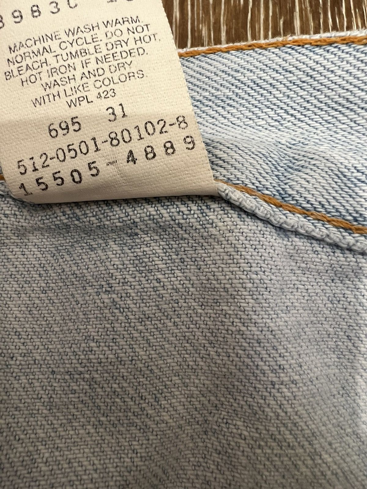 Levi's Vintage womens levis 505 lower rise straight leg jeans Size 30" / US 8 / IT 44 - 6 Thumbnail