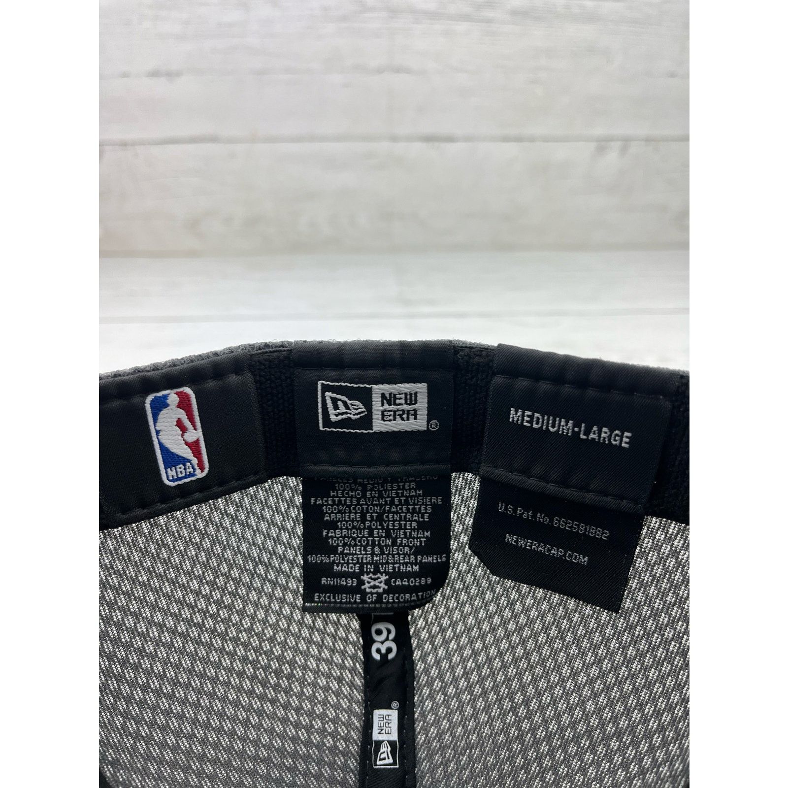New Era Houston Rockets New Era 39THIRTY Flex Hat Gray Mens M/L Size ONE SIZE - 7 Thumbnail
