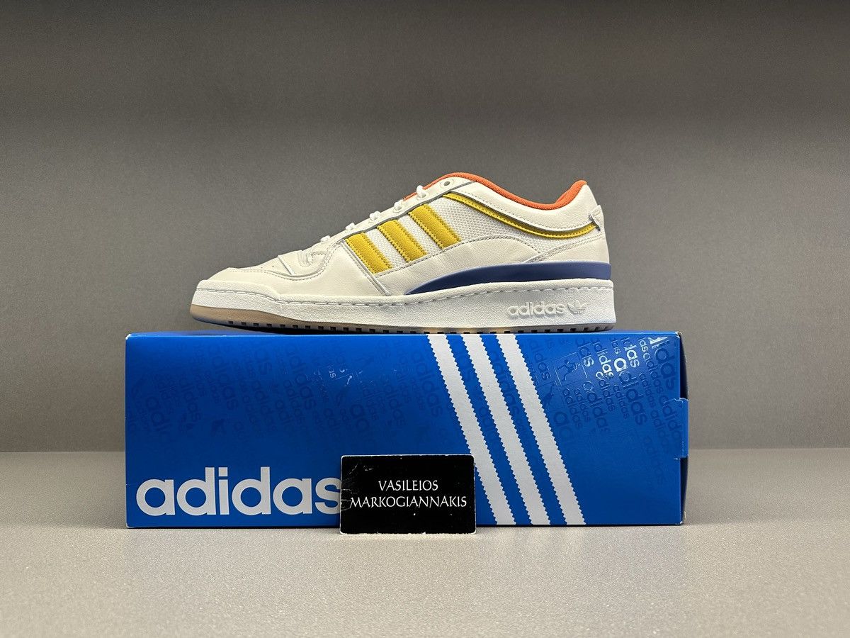 image of Adidas Forum Low Wood Wood Yellow Shoes in White, Men's (Size 10)