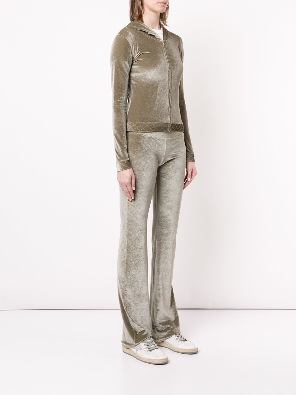 Chanel CHANEL Suit Velour Pants Tank Top Logo CC Khaki Size 40 Size M / US 6-8 / IT 42-44 - 8 Thumbnail