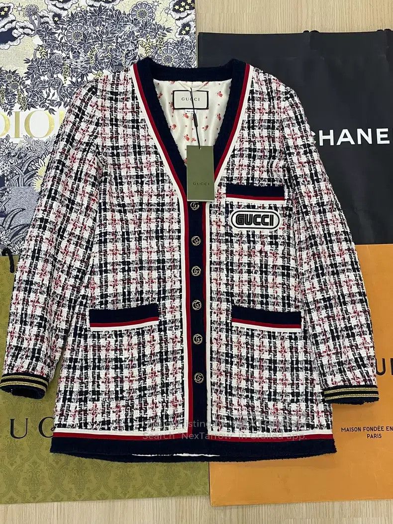 Gucci Gucci Colorful tweed woven jacket Size XS / US 0-2 / IT 36-38 - 1 Thumbnail
