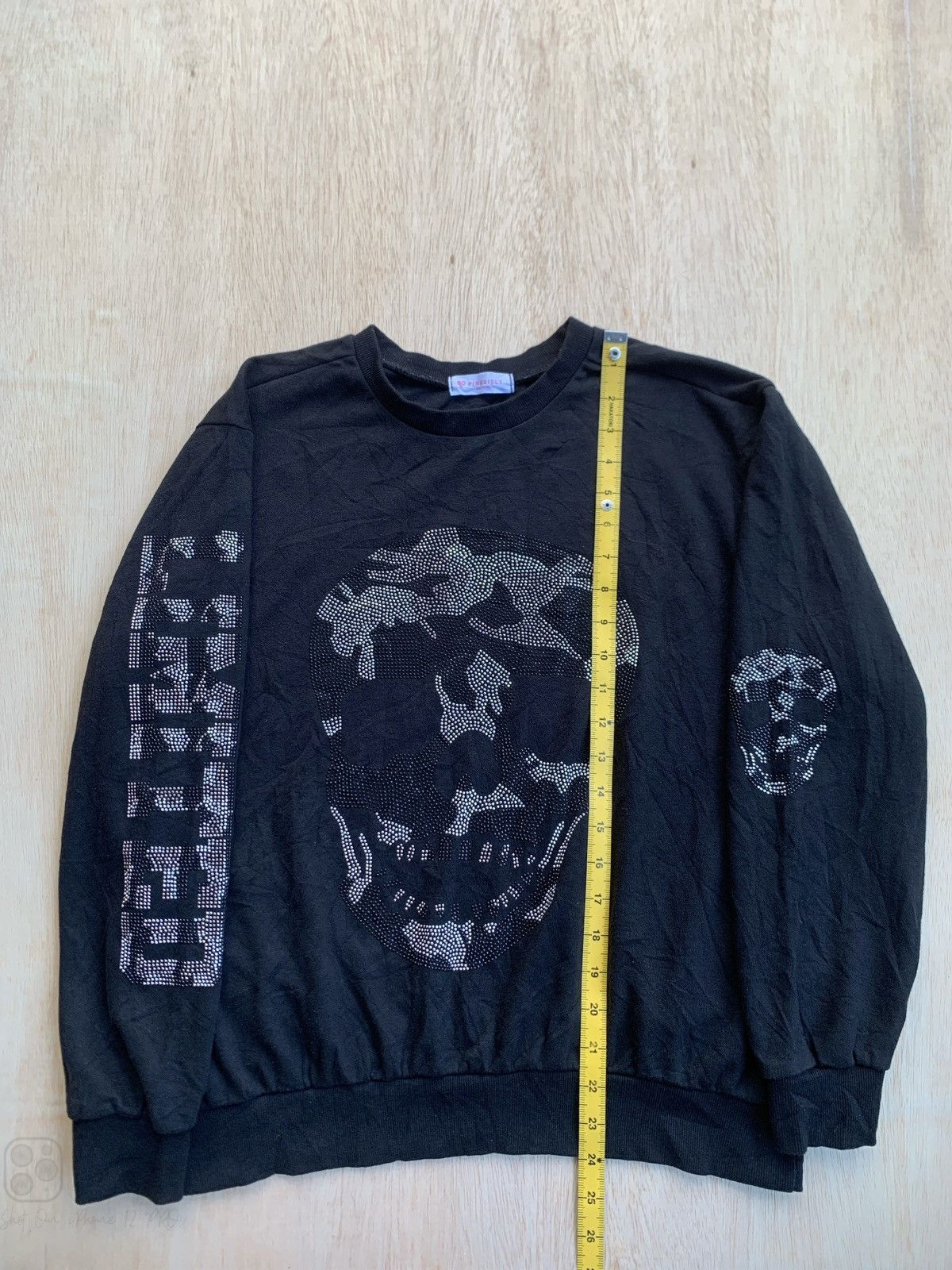 If Six Was Nine × Japanese Brand × Le Grande Bleu (L.G.B.) Y2k Poem Skull Pinksisly Sweatshirt Size US L / EU 52-54 / 3 - 7 Thumbnail