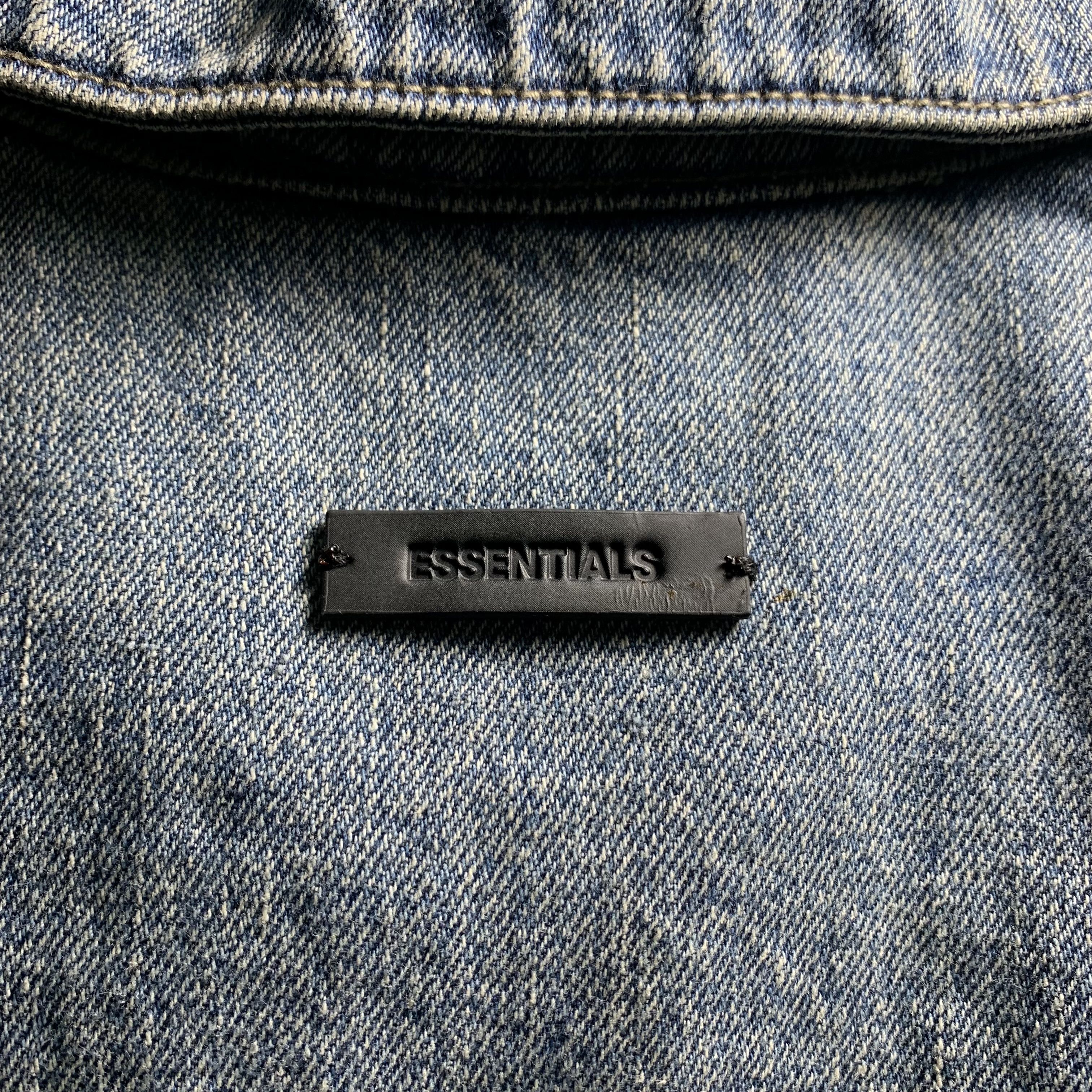 Fear of God Fear of god essentials denim trucker jacket Size US L / EU 52-54 / 3 - 8 Thumbnail