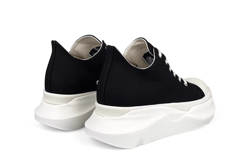 Rick Owens Drkshdw Rick Owens Men's Canvas Platform Low Top Sneakers Size US 10.5 / EU 43-44 - 2 Thumbnail