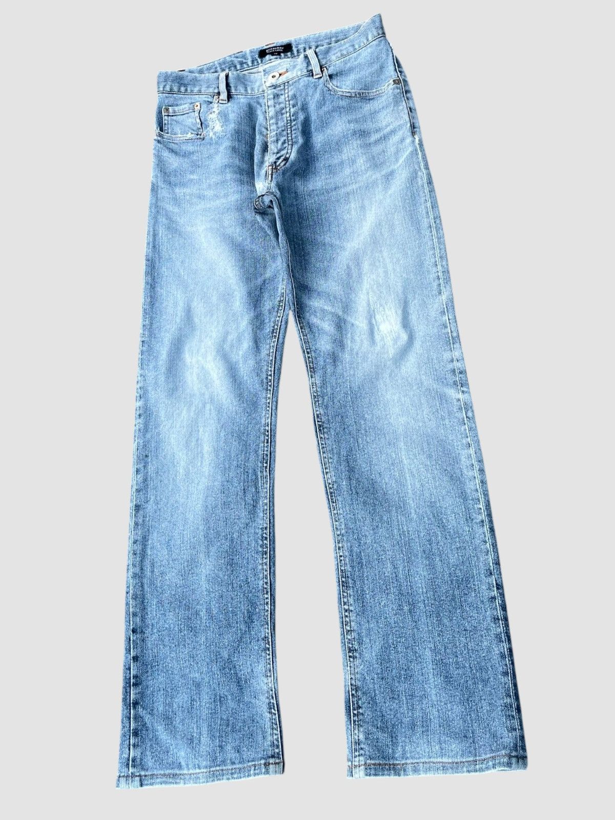 Burberry Burberry Black Label Blue Washed Jeans Size US 29 - 2 Thumbnail