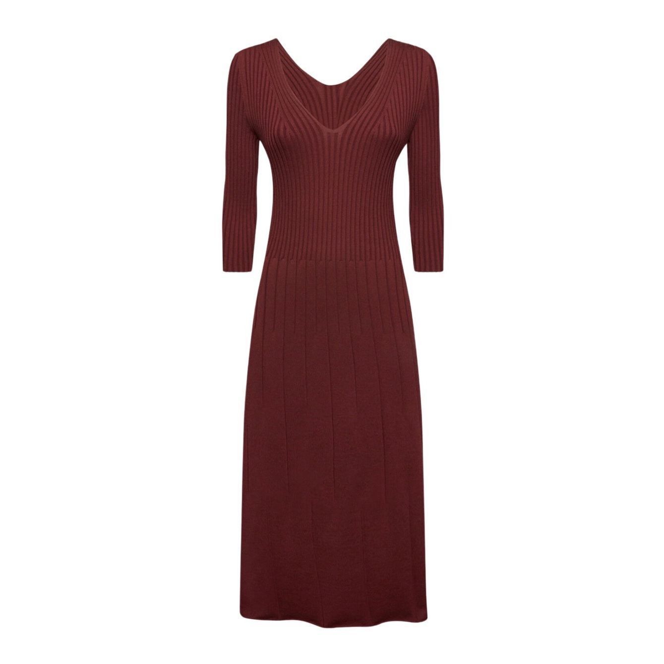 Wolford Wolford Merino Wool Rib Dress Burgundy NWT M Size M / US 6-8 / IT 42-44 - 1 Thumbnail