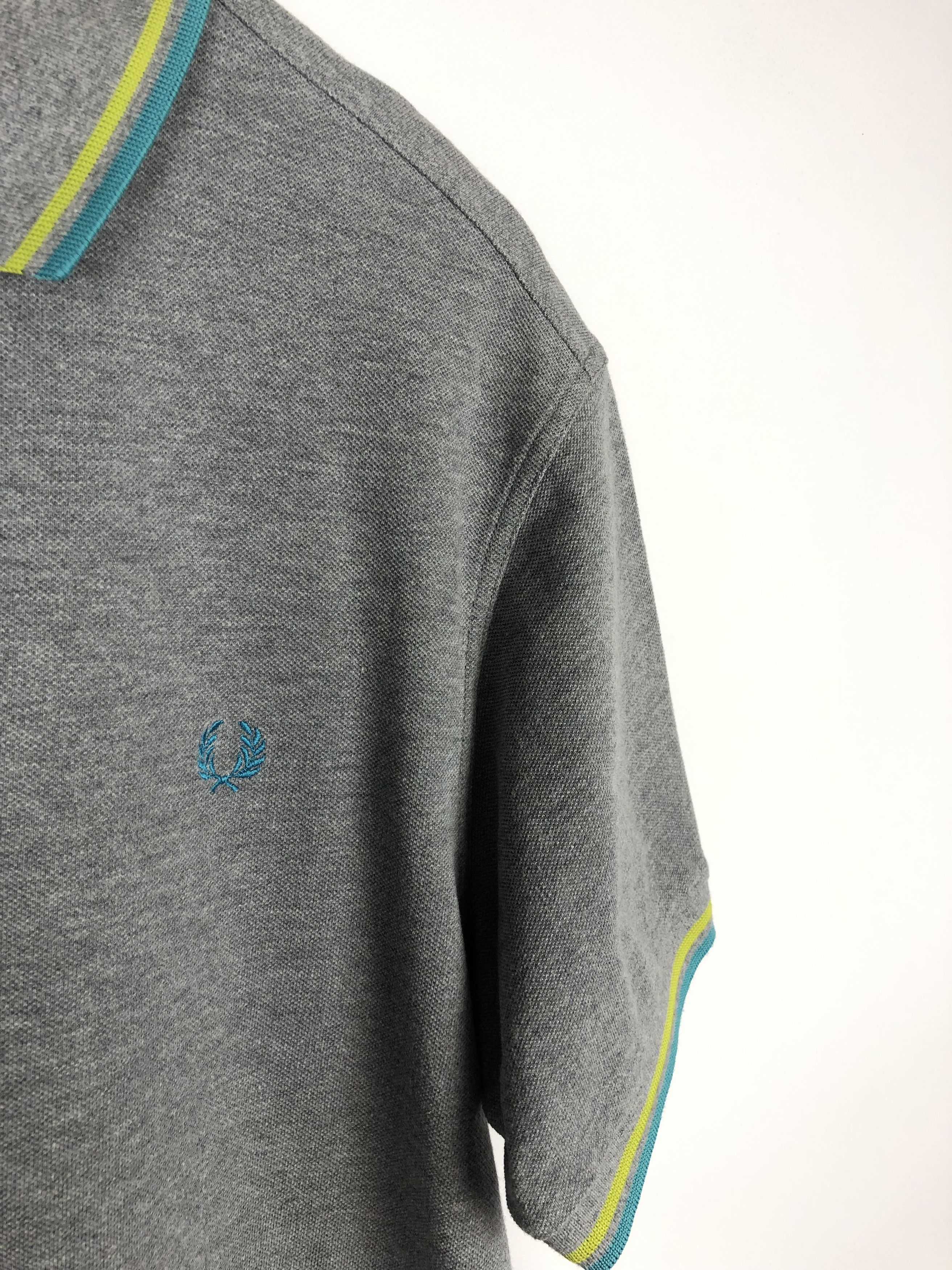 Fred Perry Fred Perry Cotton Polo T-Shirt Small Logo Gray size L Size US L / EU 52-54 / 3 - 4 Thumbnail