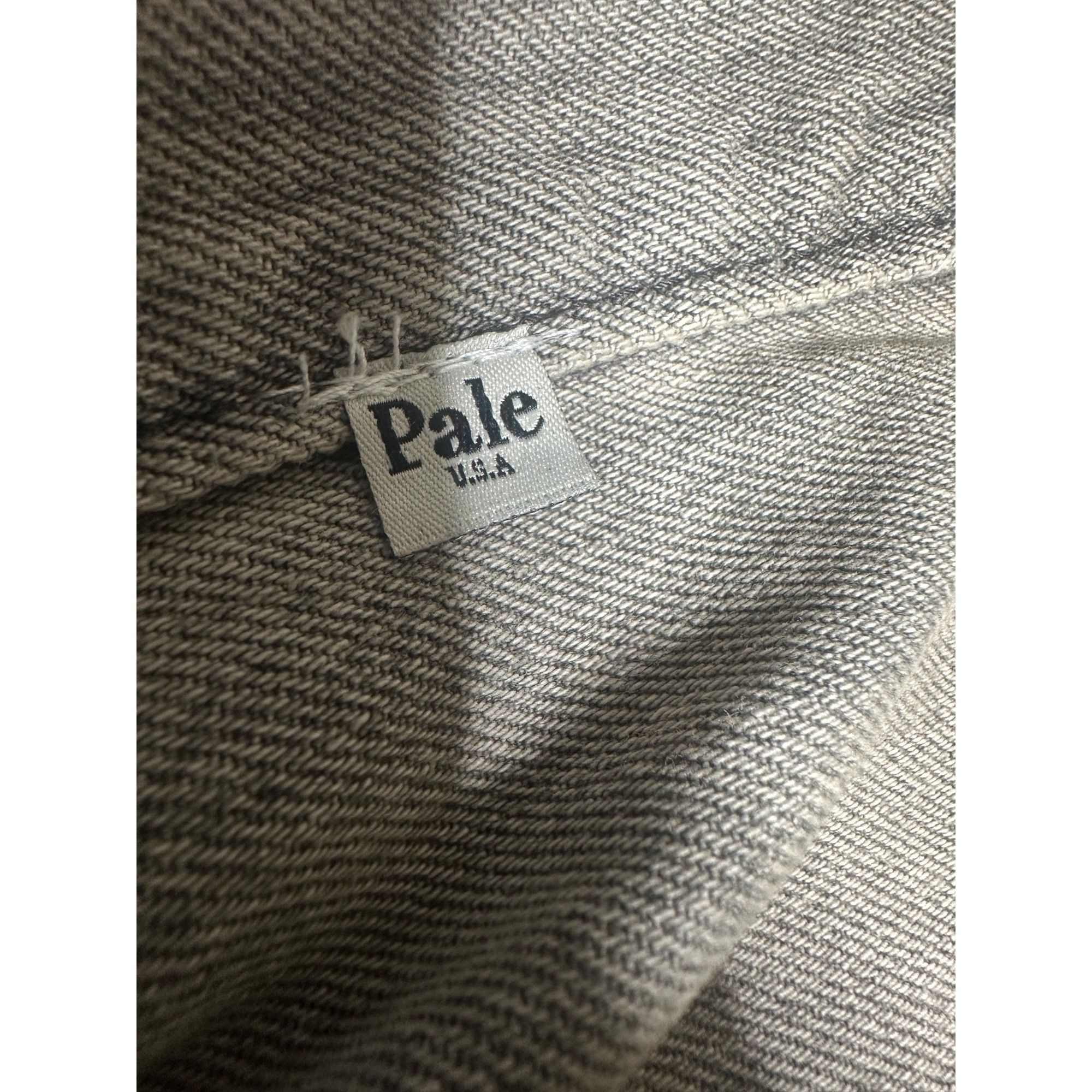 Other Pale GRAIDENT PAINTER All over embroidered DENIM SHORTS Size US 34 / EU 50 - 4 Thumbnail
