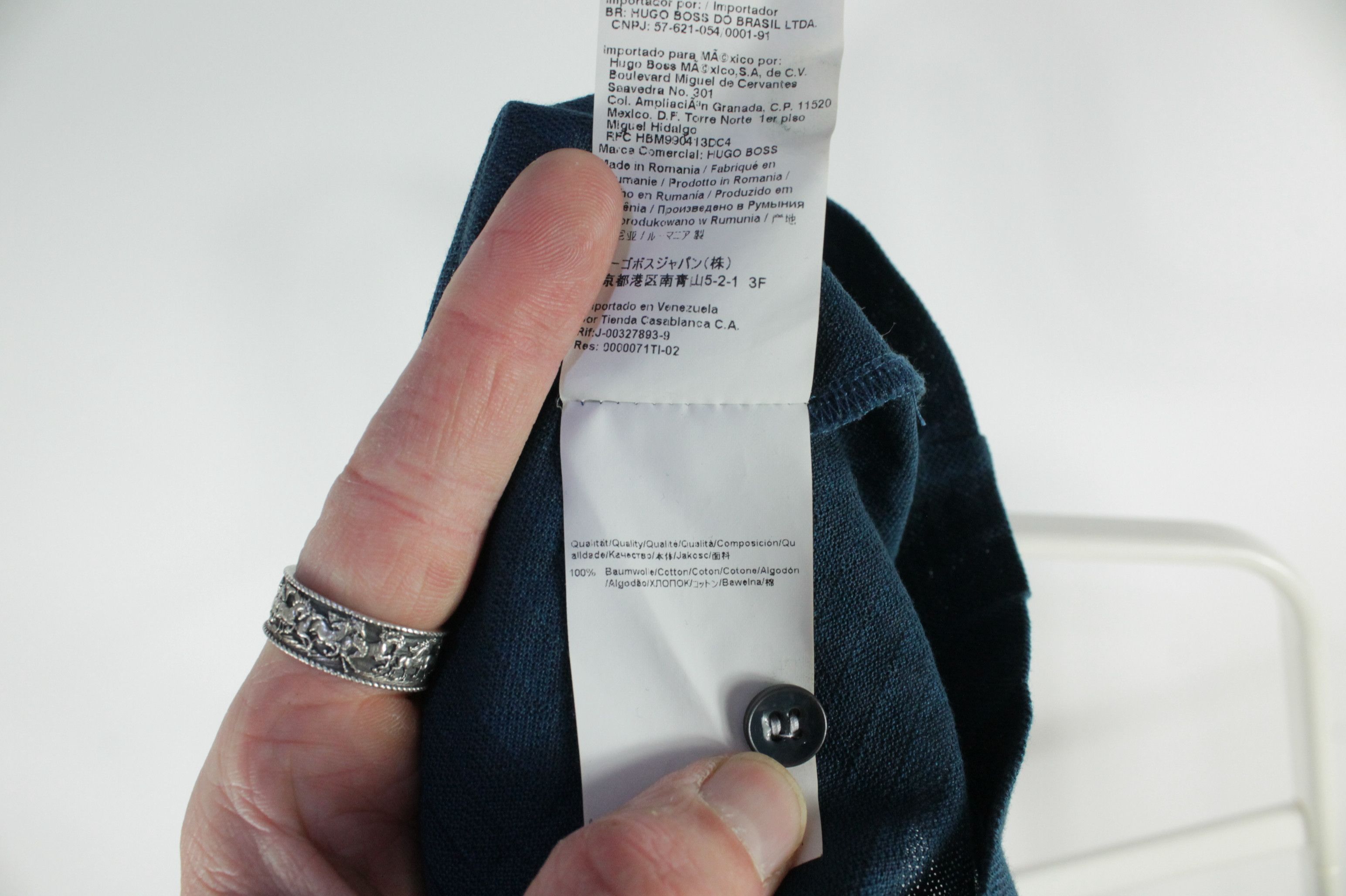 Designer × Hugo Boss Hugo Boss Italian Fabric L/S Regular Fit Polo Shirt Men's Size US M / EU 48-50 / 2 - 9 Thumbnail