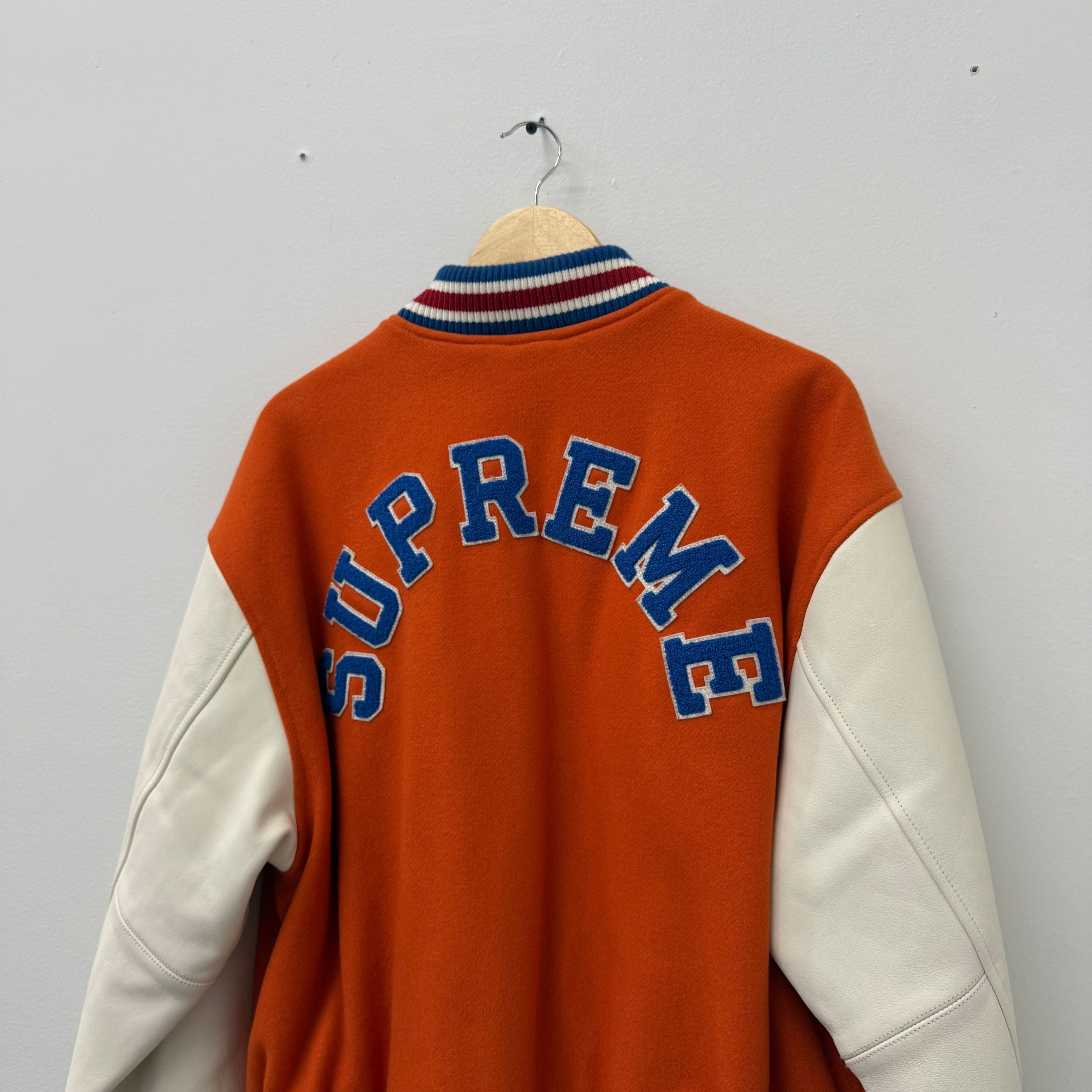 Supreme Supreme Tiger Varsity Jacket Orange - Size M Size US M / EU 48-50 / 2 - 7 Thumbnail