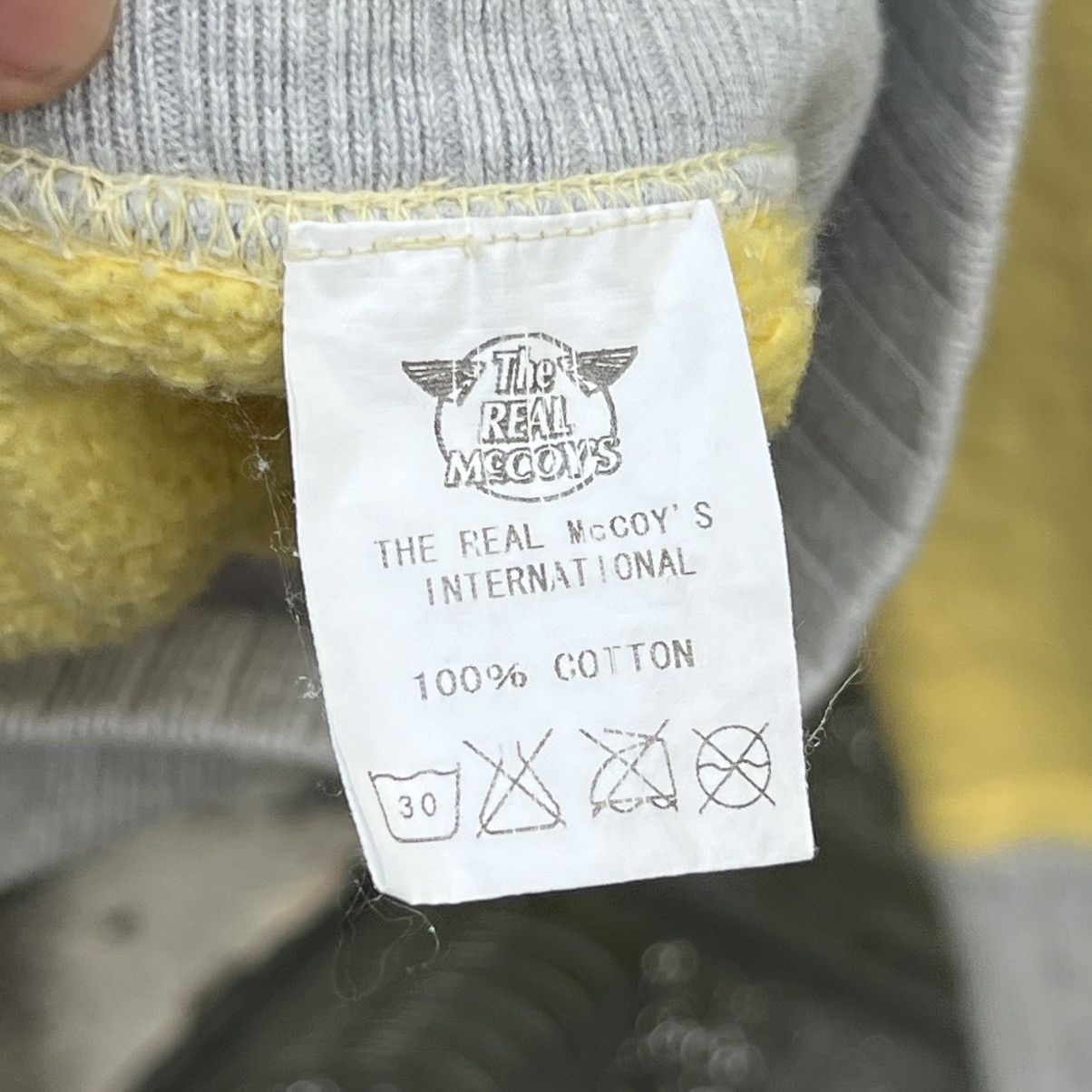 Japanese Brand “THE REAL MCCOY’S” YELLOW/GREY HOODIE Size S / US 4 / IT 40 - 14 Thumbnail