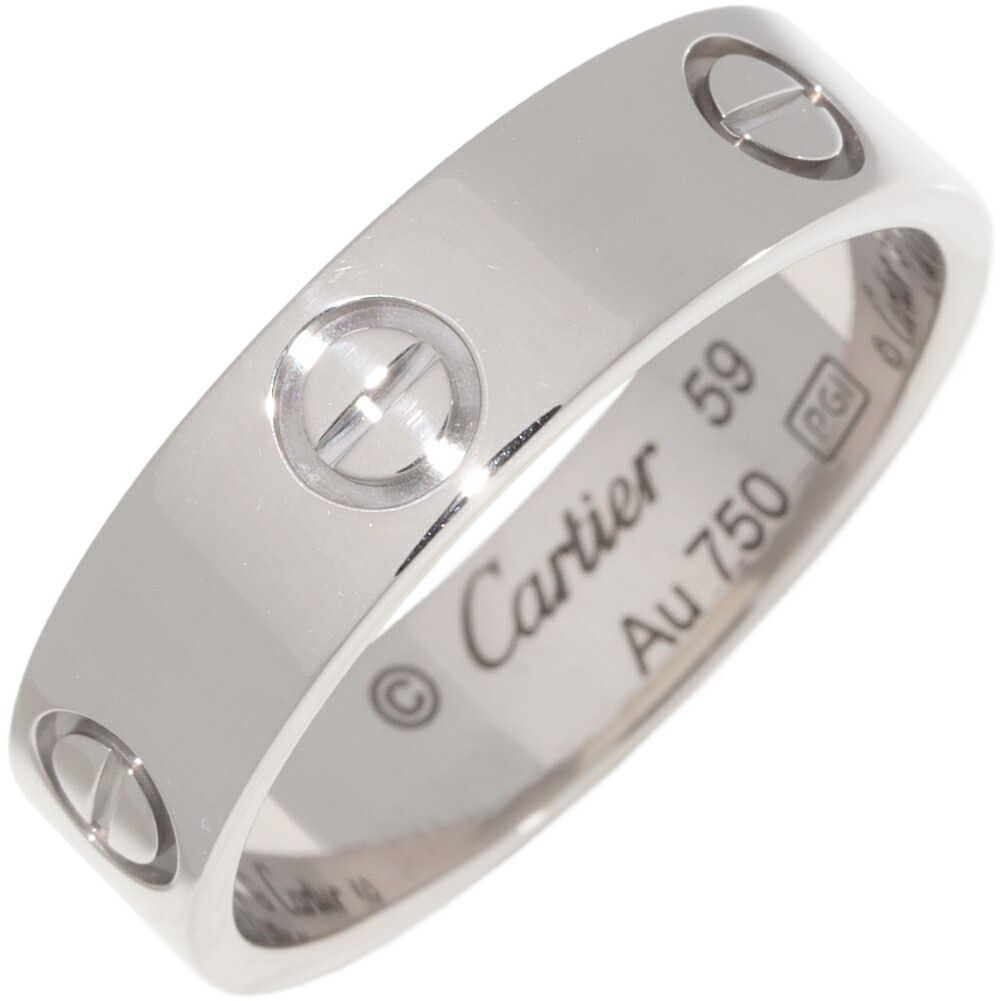 Cartier Cartier Cartier Love Au750 White Gold Ring Size 59 Precious Metal Ring B40847 DUTY FREE for USA Size ONE SIZE - 1 Thumbnail
