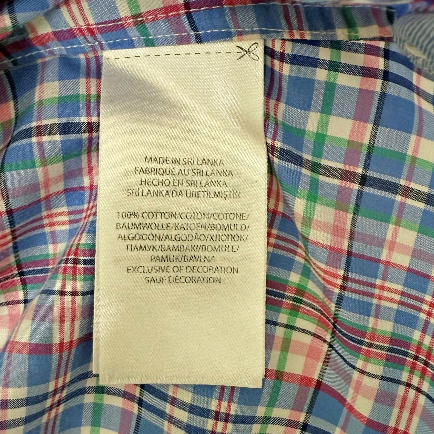 Ralph Lauren Ralph Lauren Multi Plaid Button Down Shirt Cotton Stretch Size US L / EU 52-54 / 3 - 5 Thumbnail