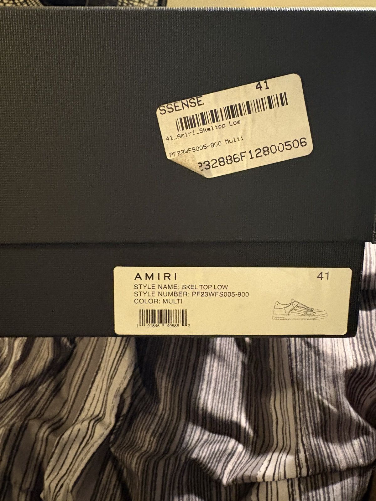 Amiri Amiri Skelton Top Low Sneakers Size US 8 / EU 41 - 5 Thumbnail