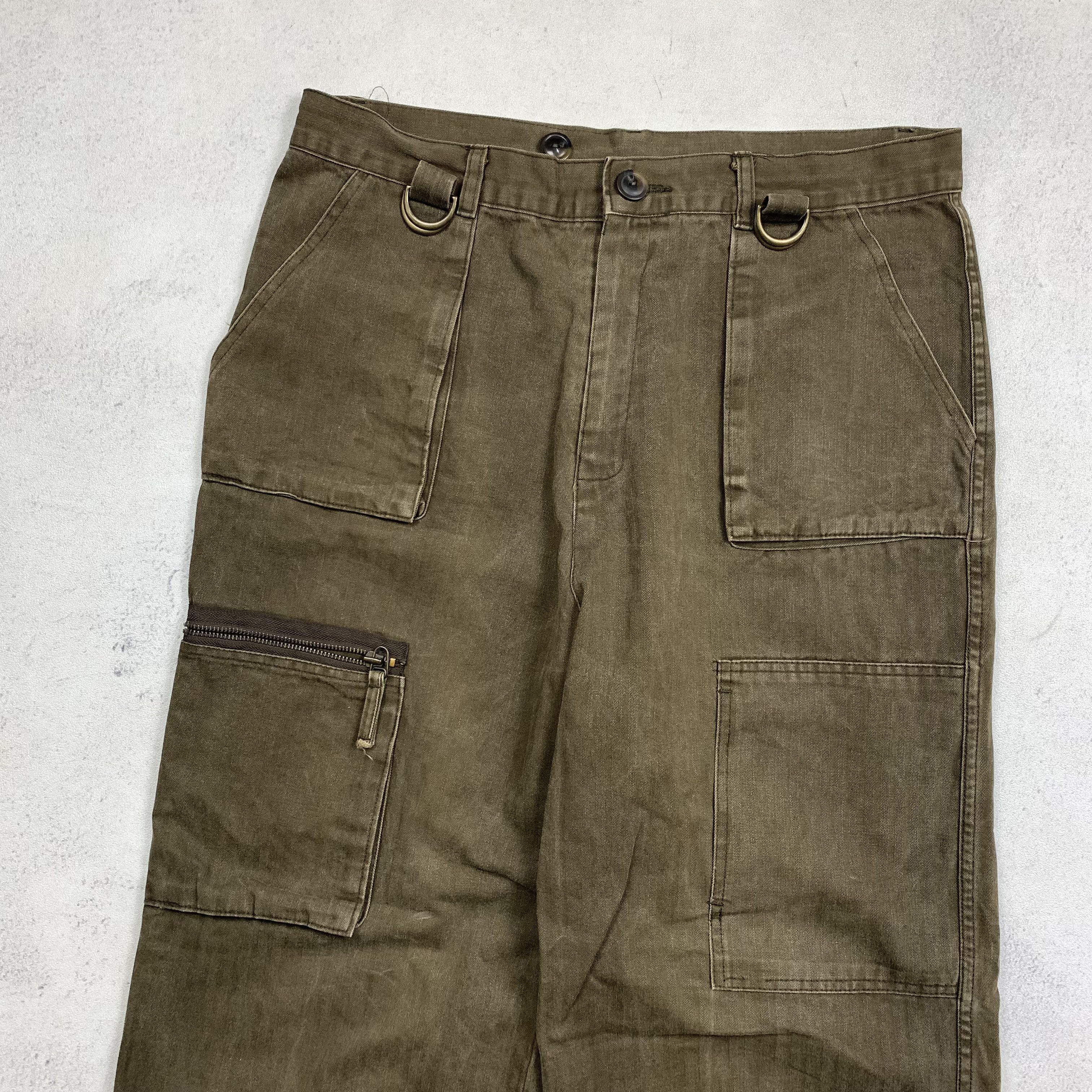Japanese Brand Multi Pocket Cargo Pants Baggy