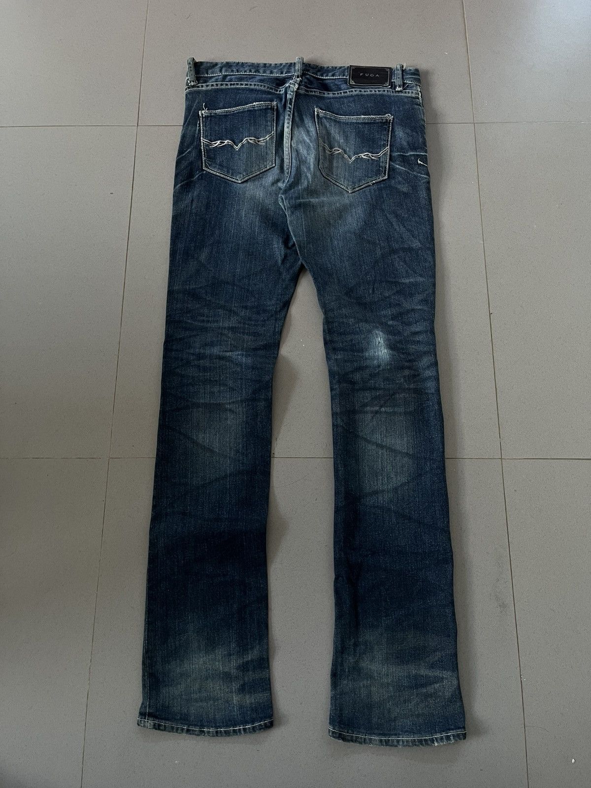 GOSTAR DE FUGA FUGA JAPANESE 00’s VINTAGE DENIM DISTRESSED PANTS JEANS VKEI Size US 30 / EU 46 - 2 Thumbnail