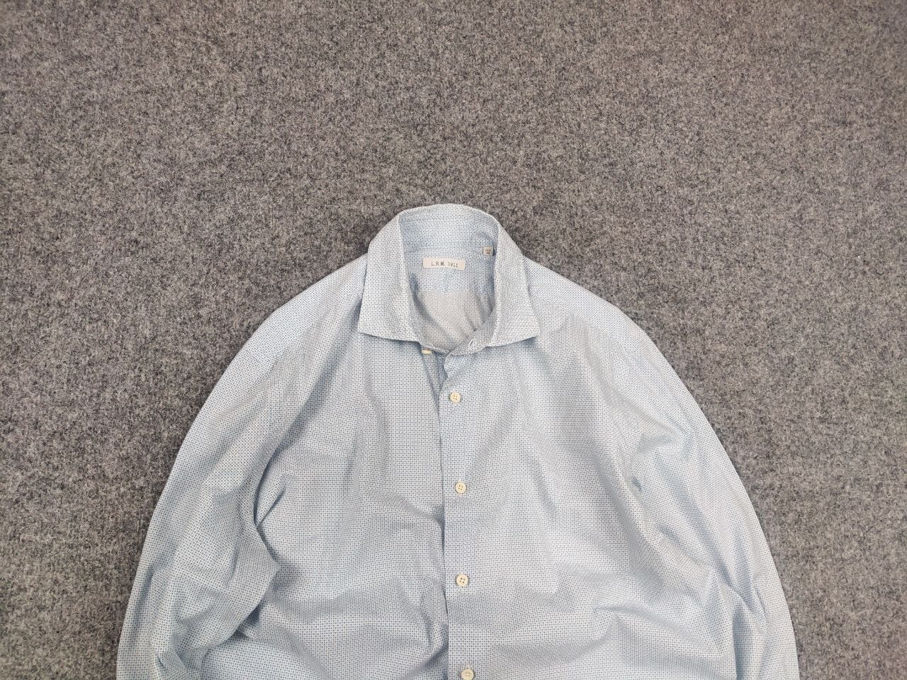 L.B.M. 1911 l.b.m. 1911 Design Light blue button-down long sleeves Shirt Size US M / EU 48-50 / 2 - 4 Thumbnail