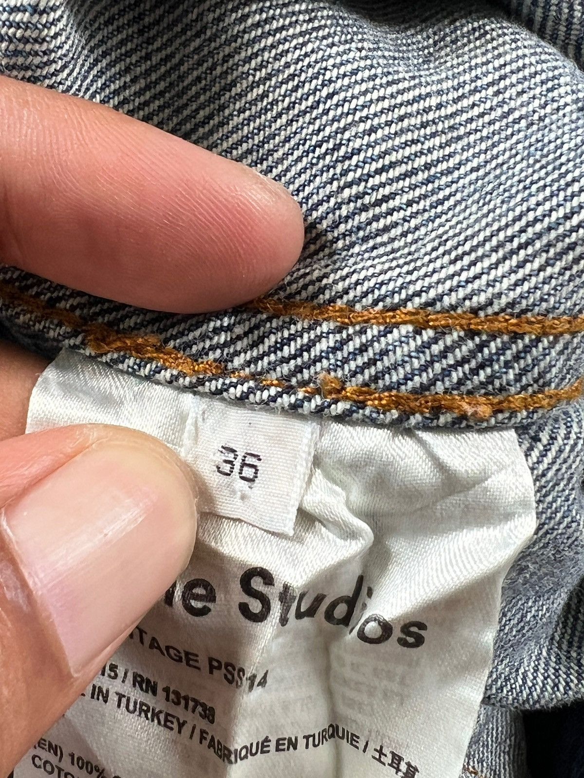 Acne Studios Acne Studios SS14 Cropped Denim Jacket Size XS / US 0-2 / IT 36-38 - 12 Thumbnail